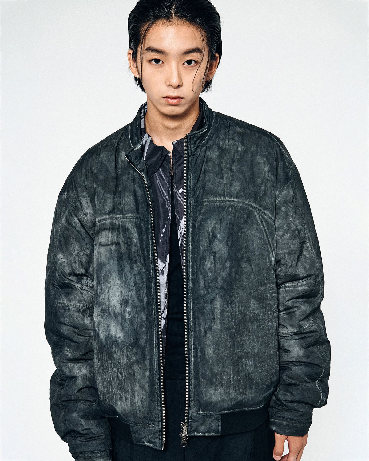노매뉴얼(NOMANUAL) 3M THINSULATE BOMBER JACKET - BLACK