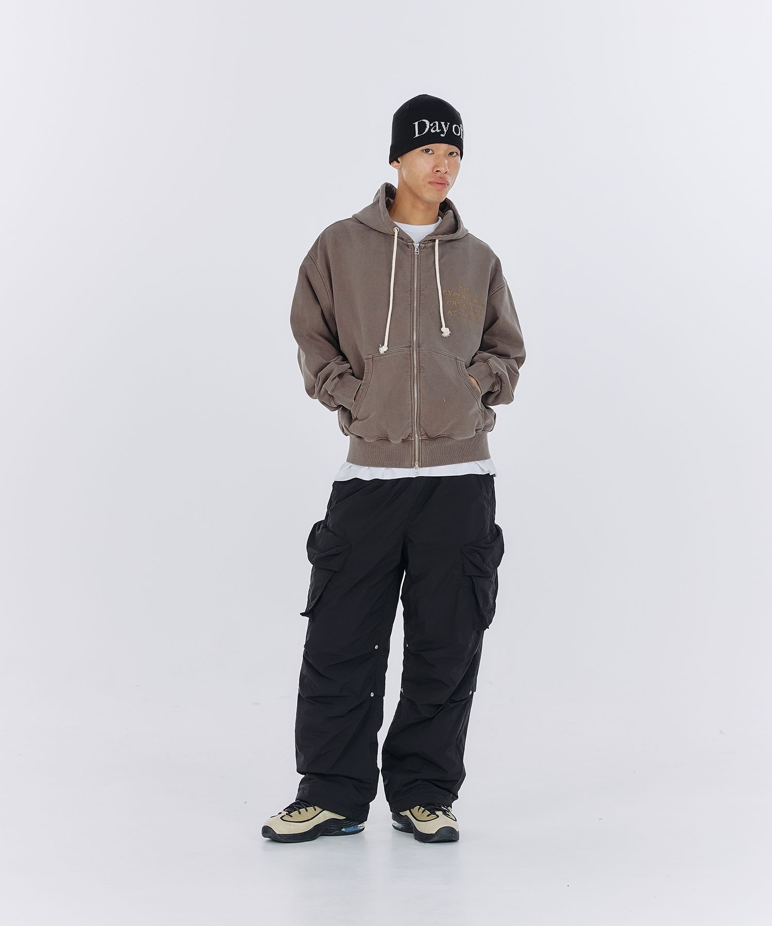 ◆AECA WHITE MOUNTAIN ZIP UP HOODIE◆ MUSINSA | AECA WHITE AECA MOUNTAIN ZIP UP HOODIE-WASHED BROWN