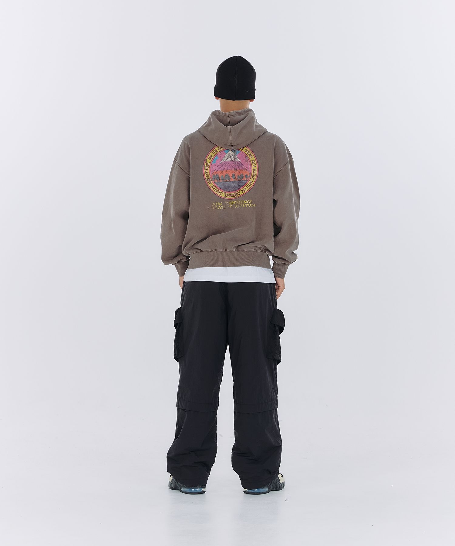 ◆AECA WHITE MOUNTAIN ZIP UP HOODIE◆ MUSINSA | AECA WHITE AECA MOUNTAIN ZIP UP HOODIE-WASHED BROWN