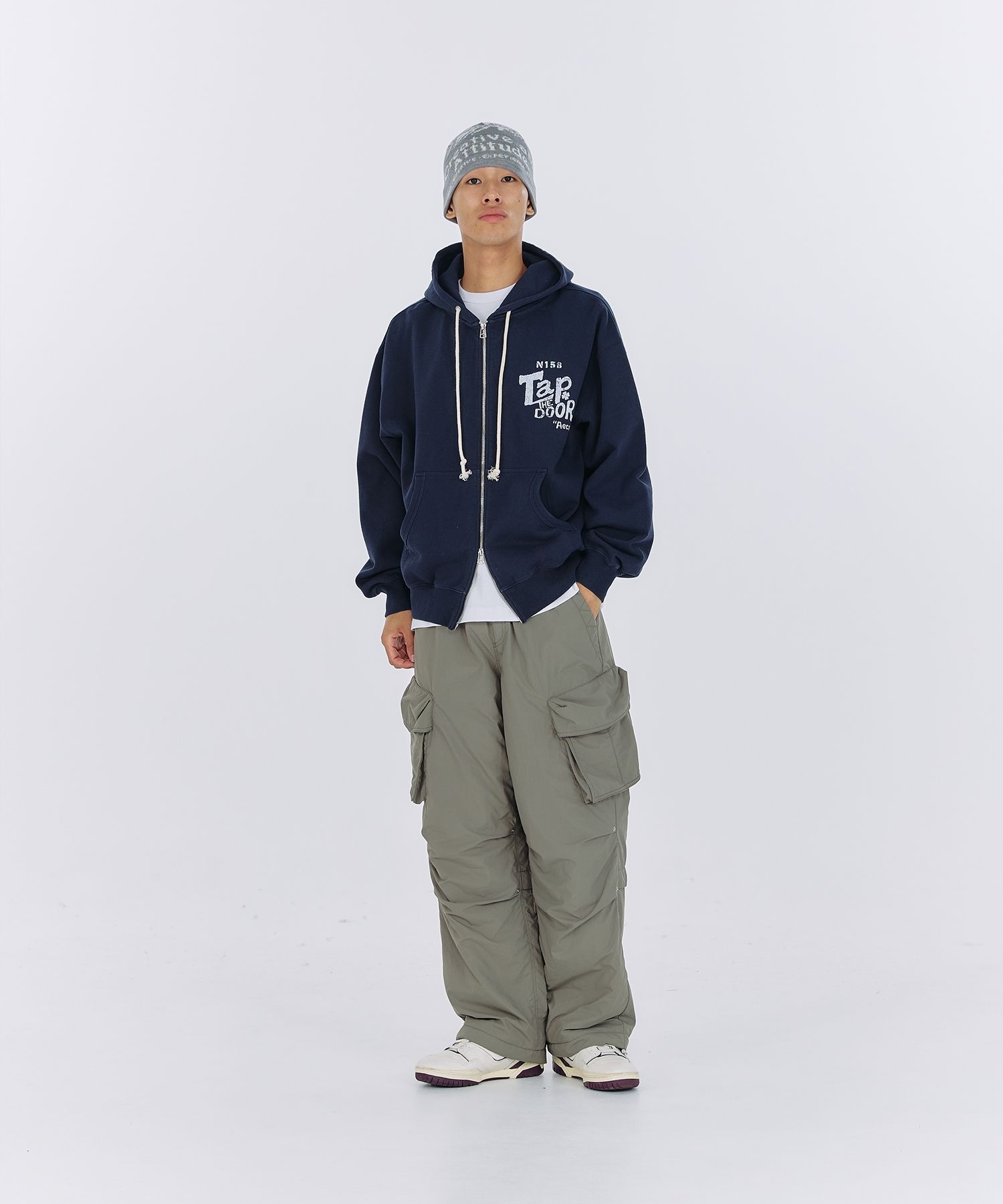パーカー・フーディ AECA WHITE BALANCE PULLOVER HOODIENAVY MUSINSA | AECA WHITE TAP THE DOOR ZIP UP HOODIE-NAVY