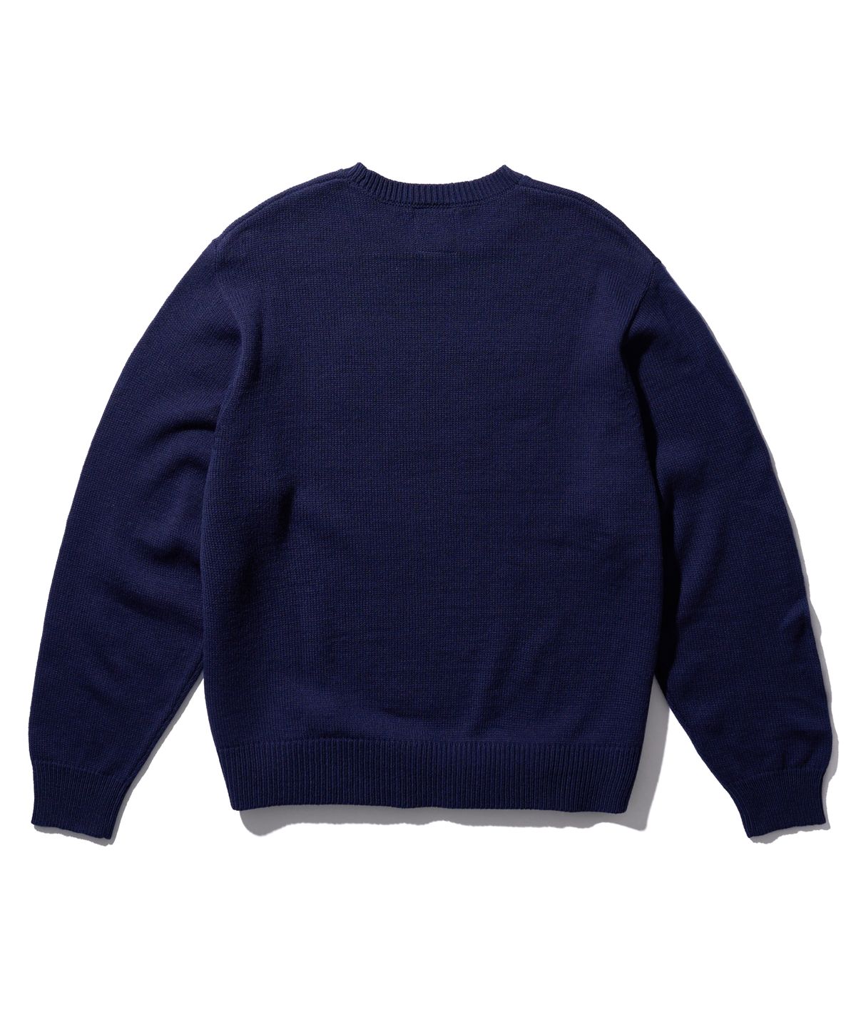 에이카화이트(AECA) AECA BIG LOGO WOOL KNIT-NAVY