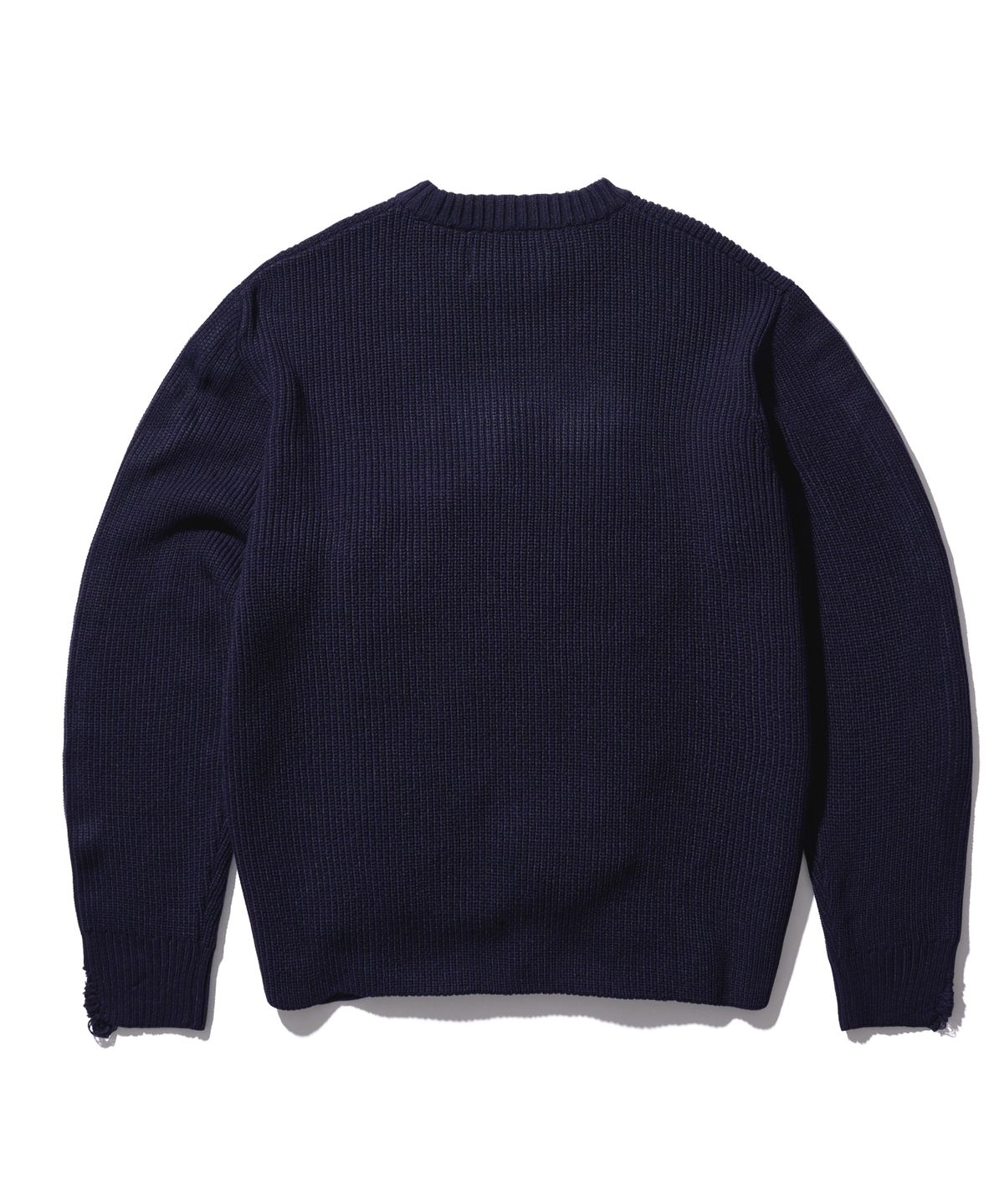에이카화이트(AECA) AECA MEANS DESTROYED KNIT-NAVY