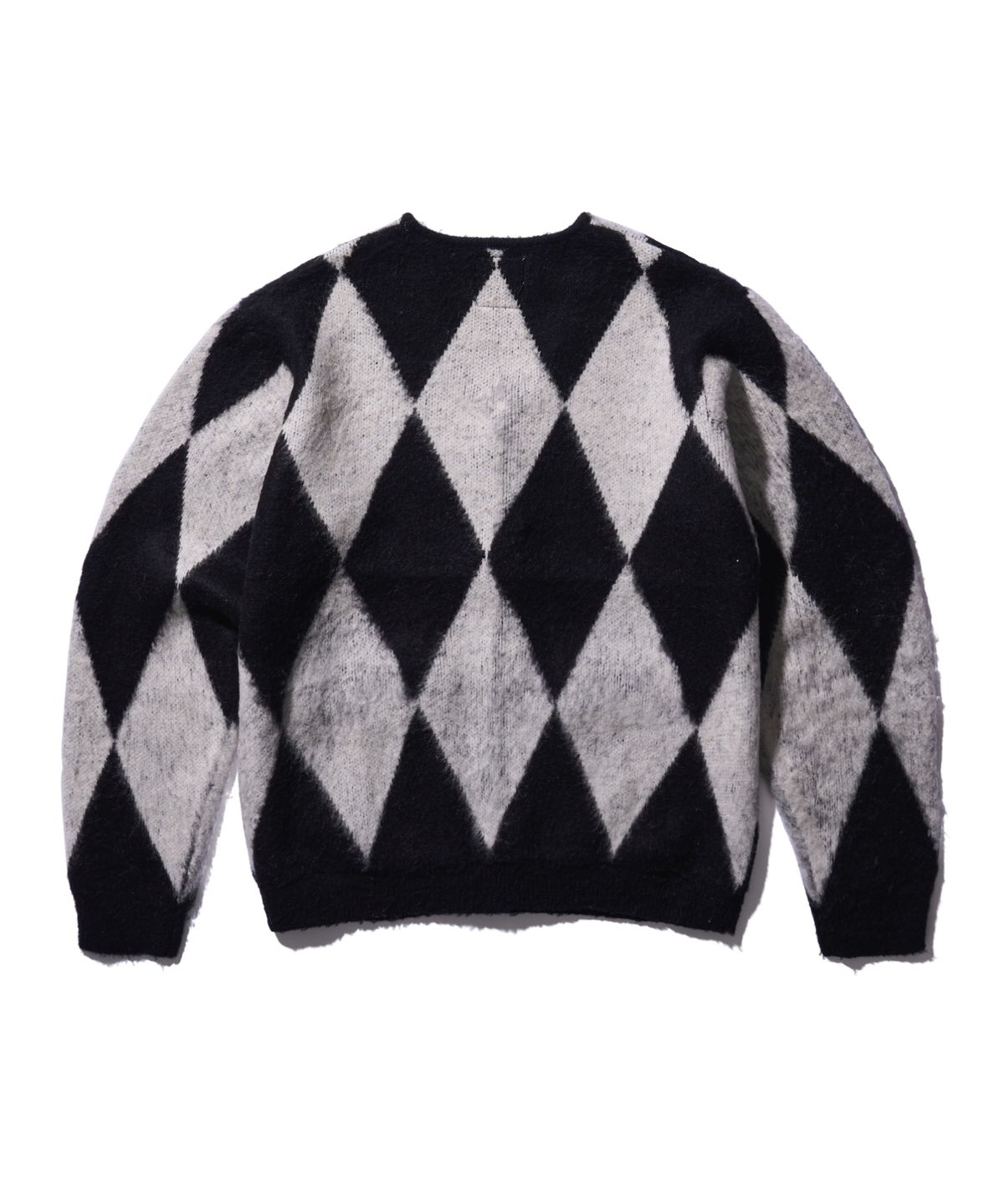 에이카(AECA) ARGYLLE DOODLE CARDIGAN-BLACK