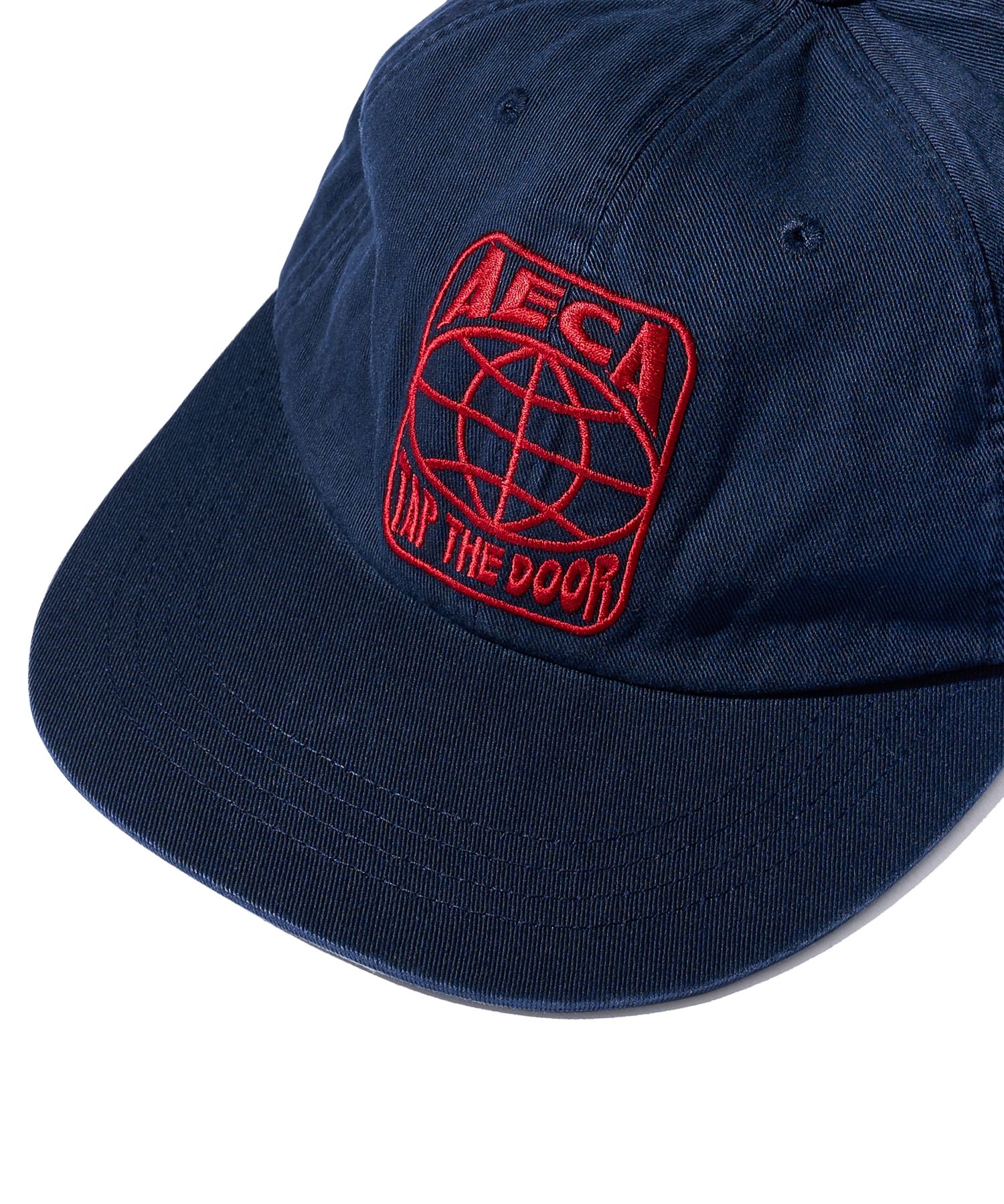MUSINSA | AECA WHITE AECA WORLD WIDE FLAT BRIM CAP-NAVY