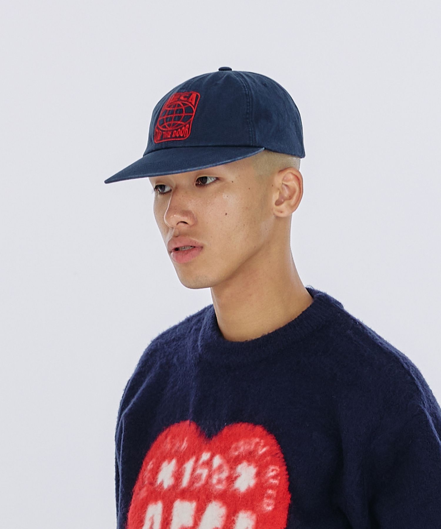 キャップ AECA WHITE POSSIBLE FLAT BRIM CAPWHITENAVY MUSINSA | AECA WHITE AECA WORLD WIDE FLAT BRIM CAP-NAVY