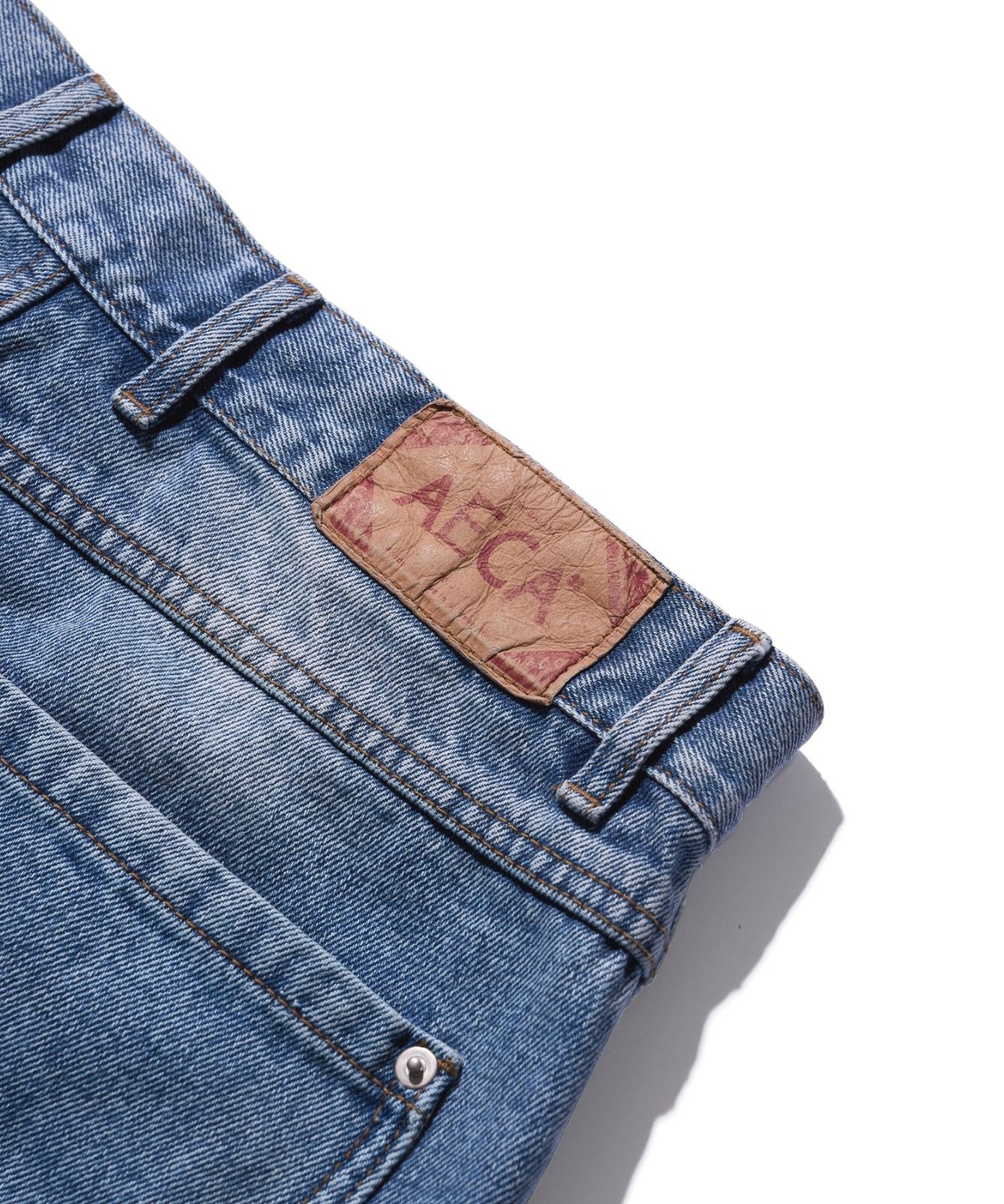에이카화이트(AECA) VINTAGE WASHED PAINTED DENIM-BLUE