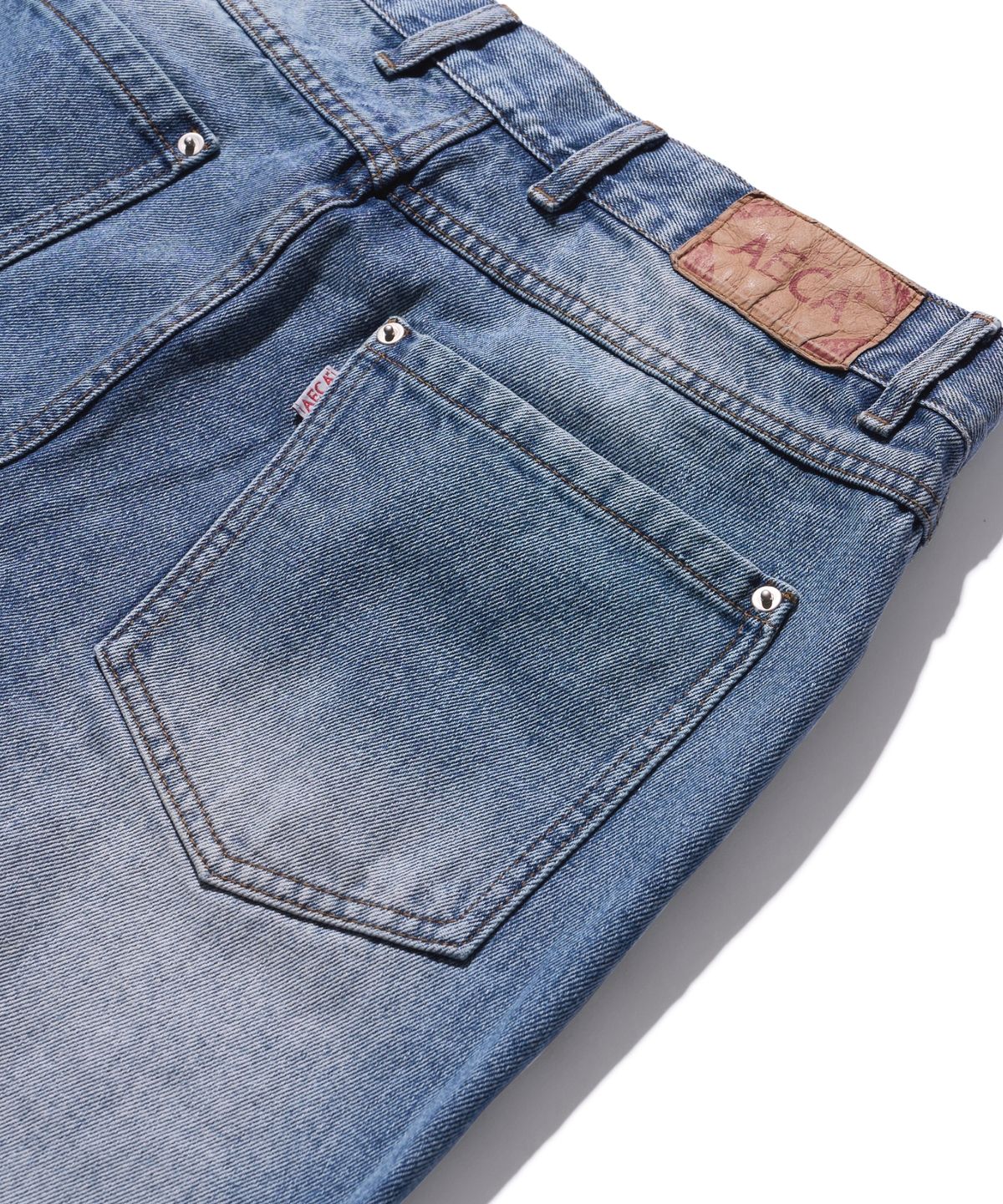 에이카화이트(AECA) VINTAGE WASHED PAINTED DENIM-BLUE