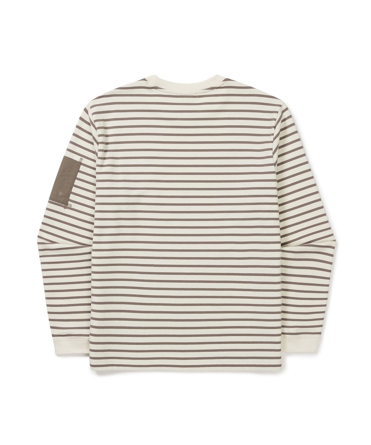 스노우피크 어패럴(SNOWPEAK APPAREL) 스트라이프 긴팔 티셔츠(S24FMFTL12) Cocoa