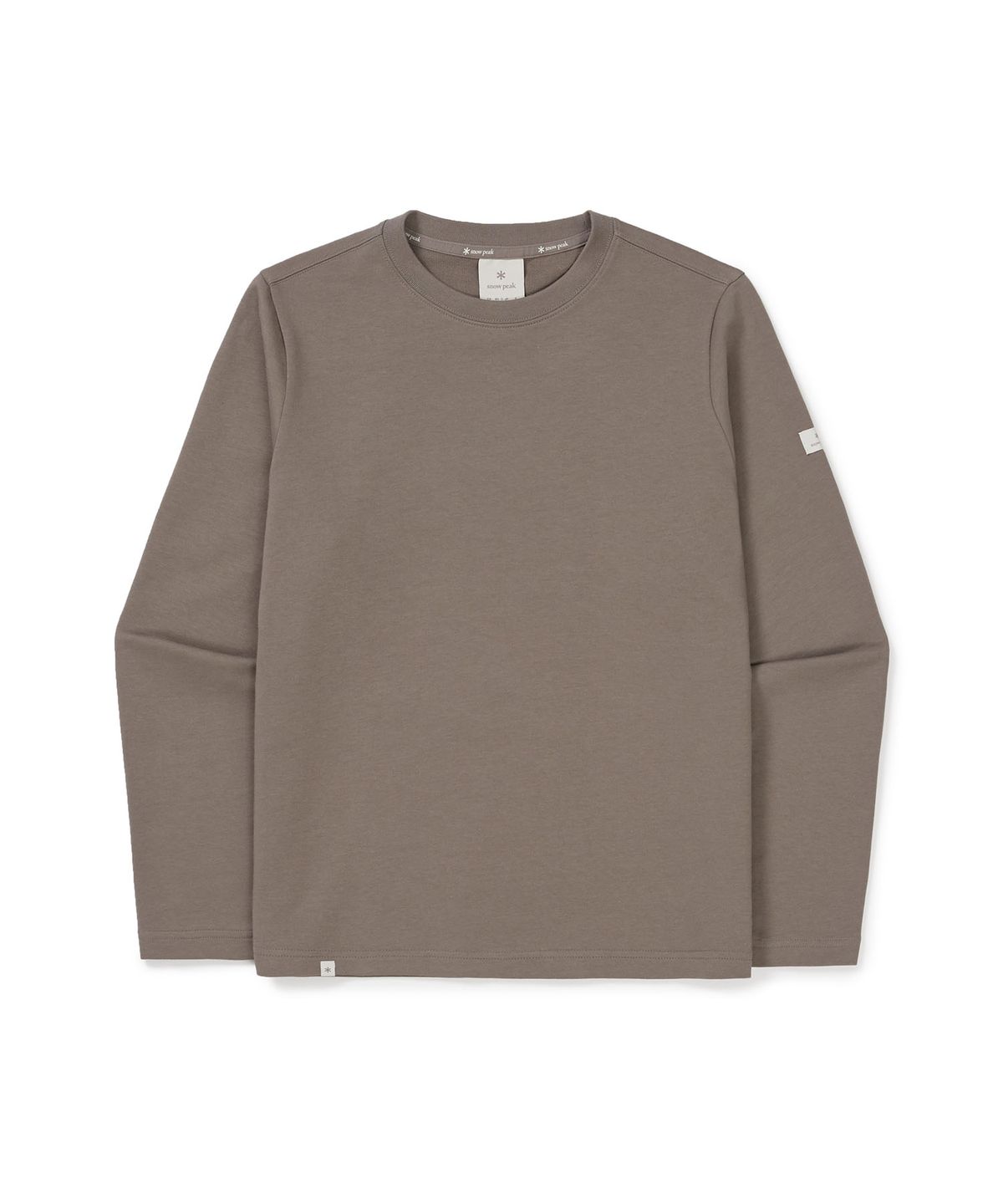 스노우피크 어패럴(SNOWPEAK APPAREL) 베이직 여성 긴팔 티셔츠 (S24FWFTL11) Cocoa