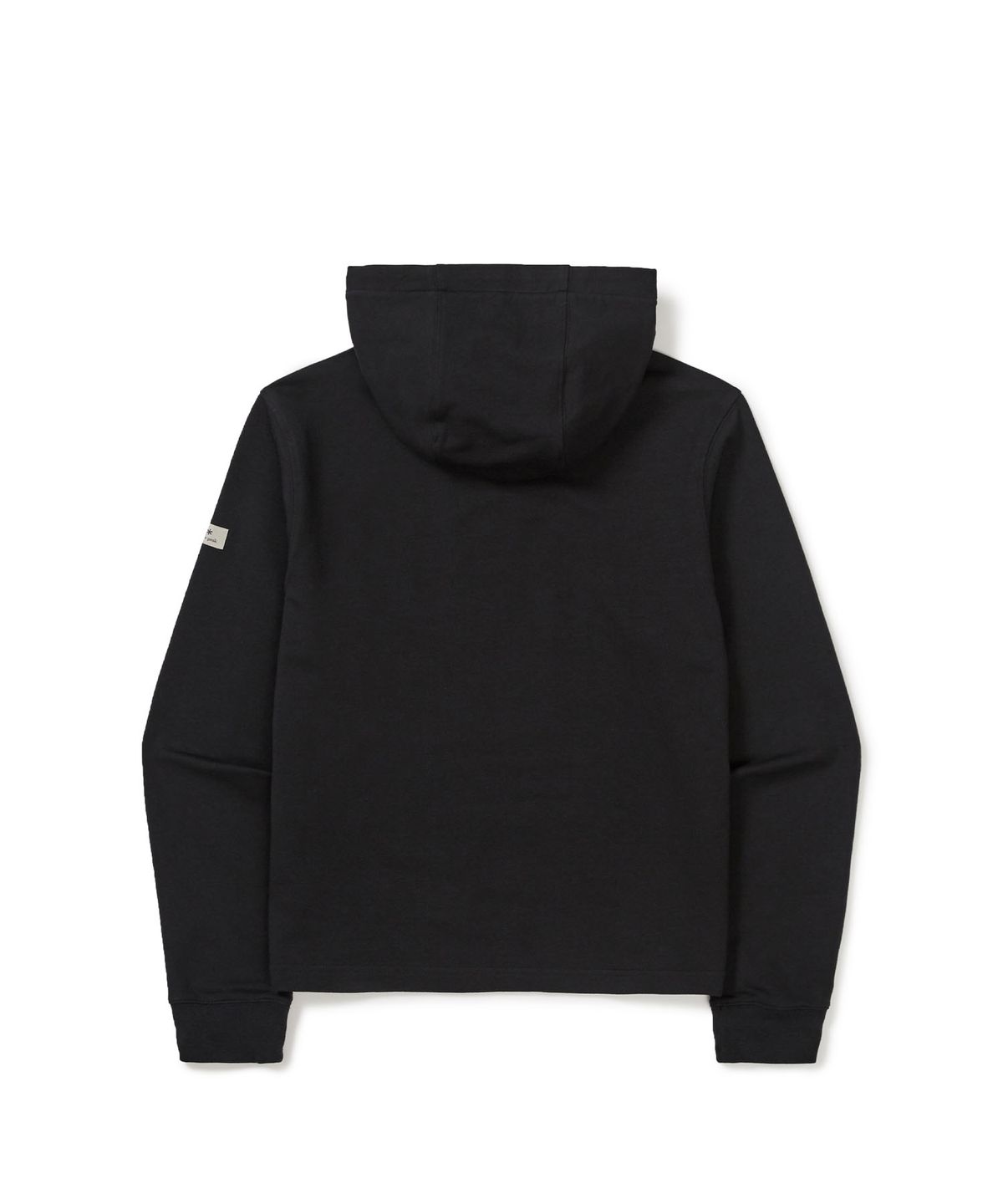 스노우피크 어패럴(SNOWPEAK APPAREL) 베이직 여성 세미크롭 후드 티셔츠 (S24FWFHD11) Black