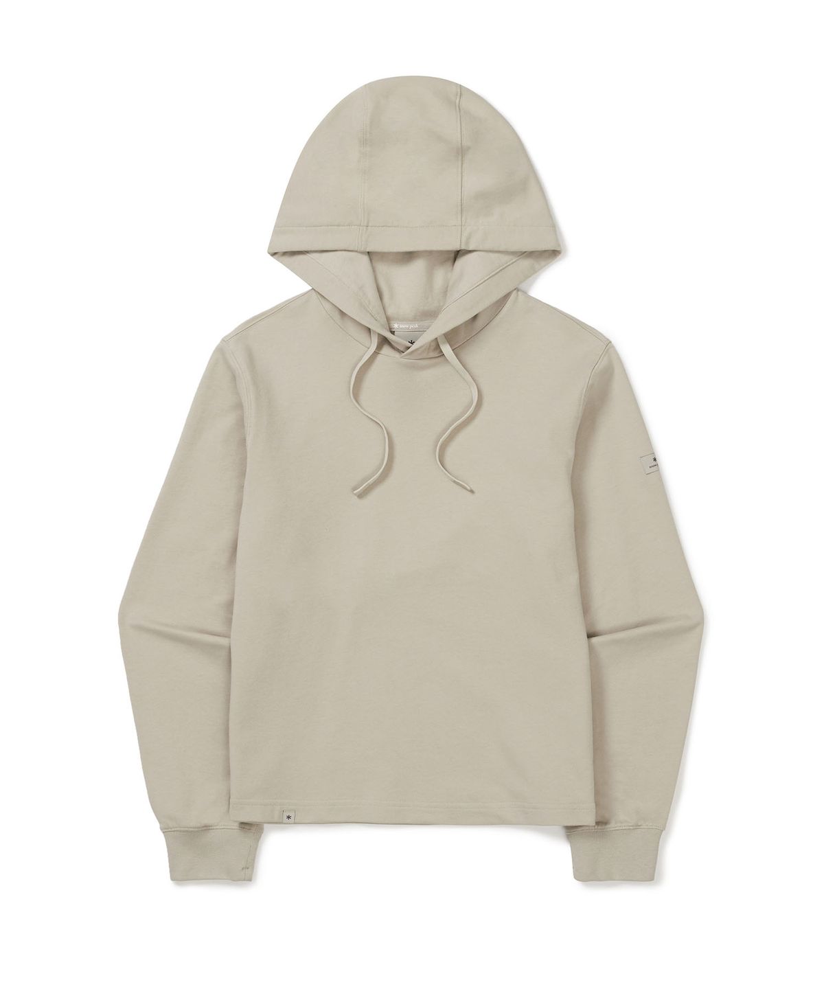 스노우피크 어패럴(SNOWPEAK APPAREL) 베이직 여성 세미크롭 후드 티셔츠 (S24FWFHD11) Beige
