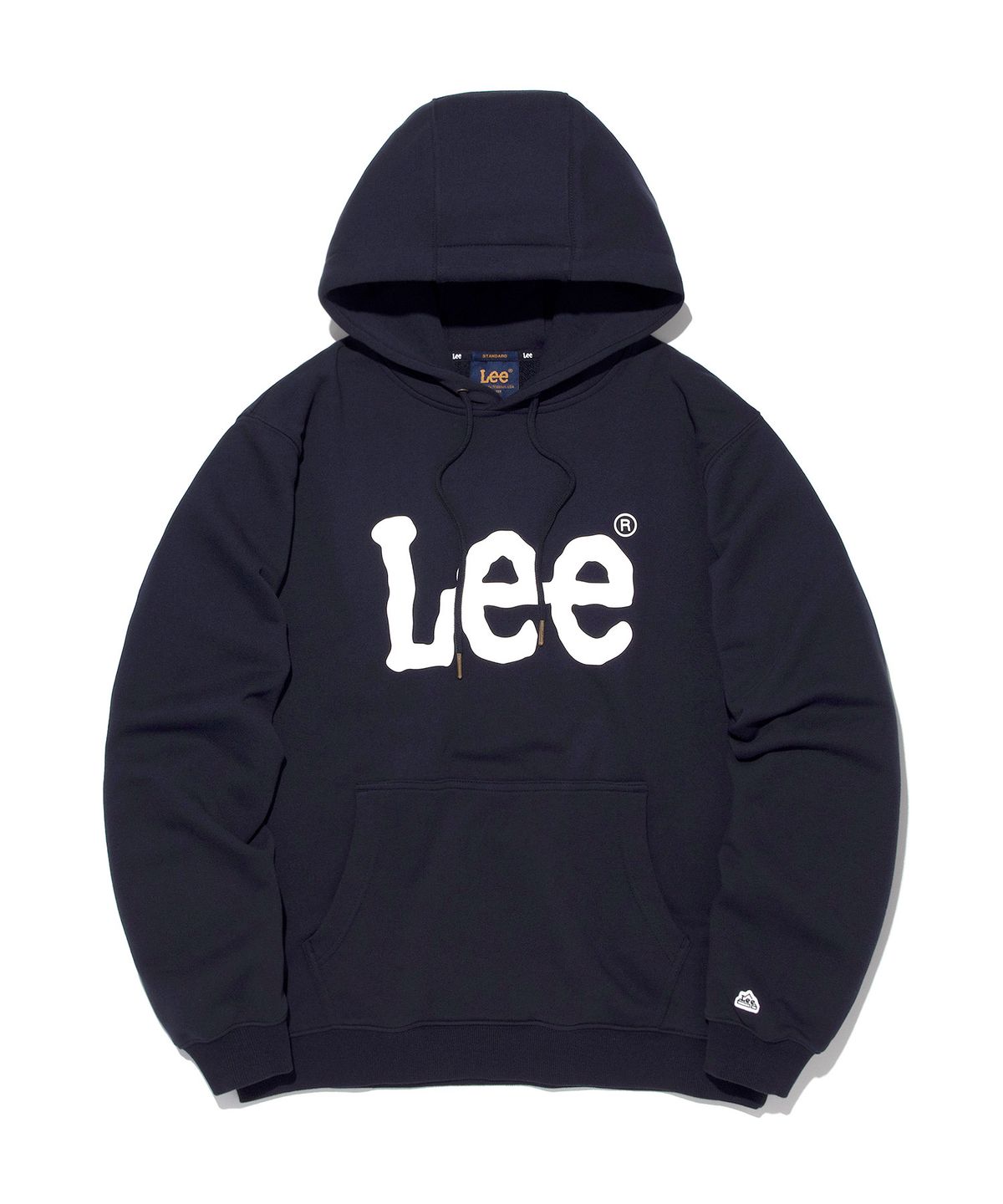 리(LEE) 빅 트위치 로고 후드 티셔츠 네이비