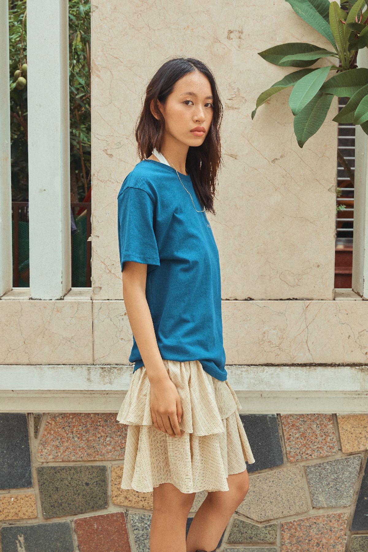 큐피도(KUPIDO) Sunny Vacance T-shirt _ turquoise