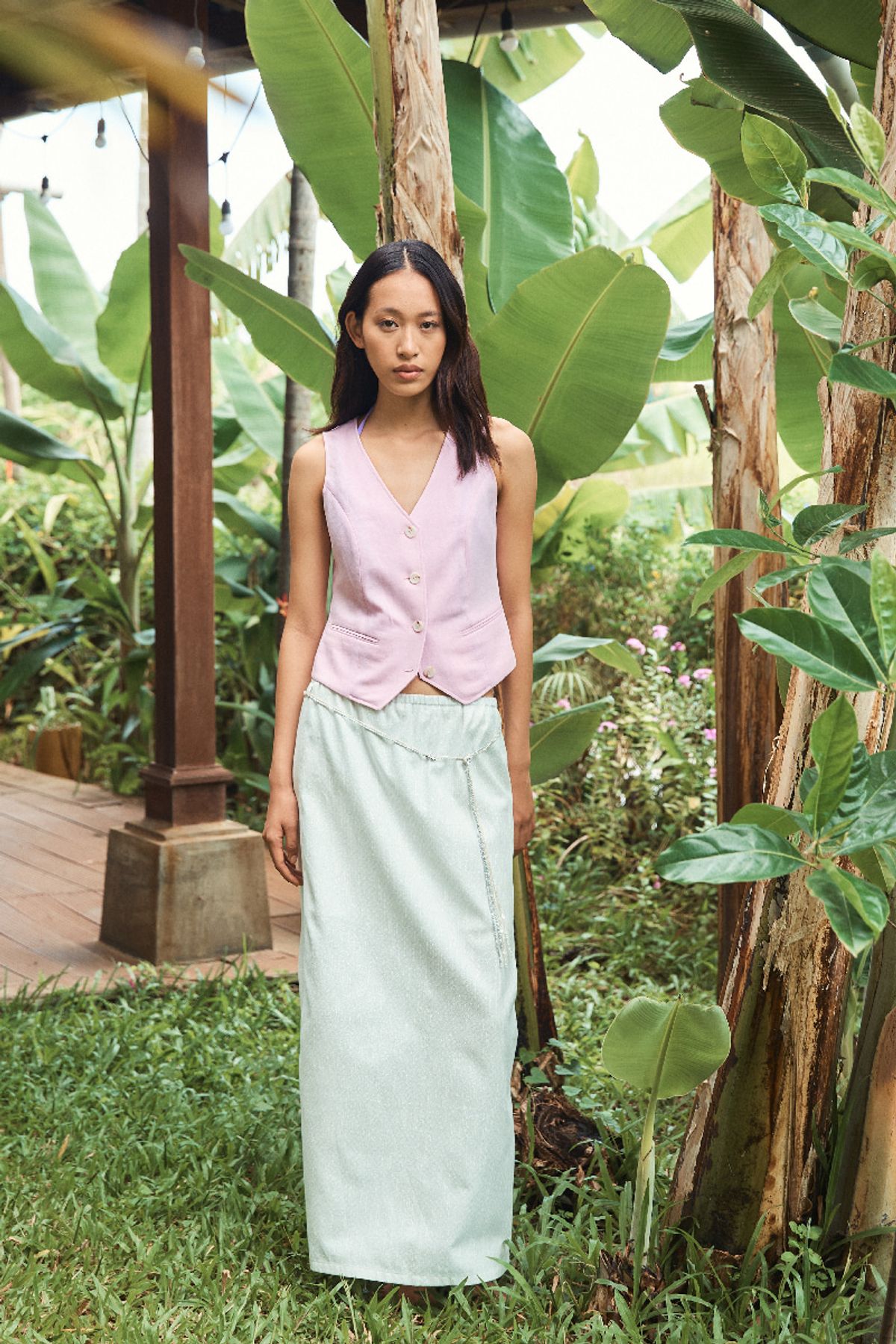 큐피도(KUPIDO) Stella long skirt _ white