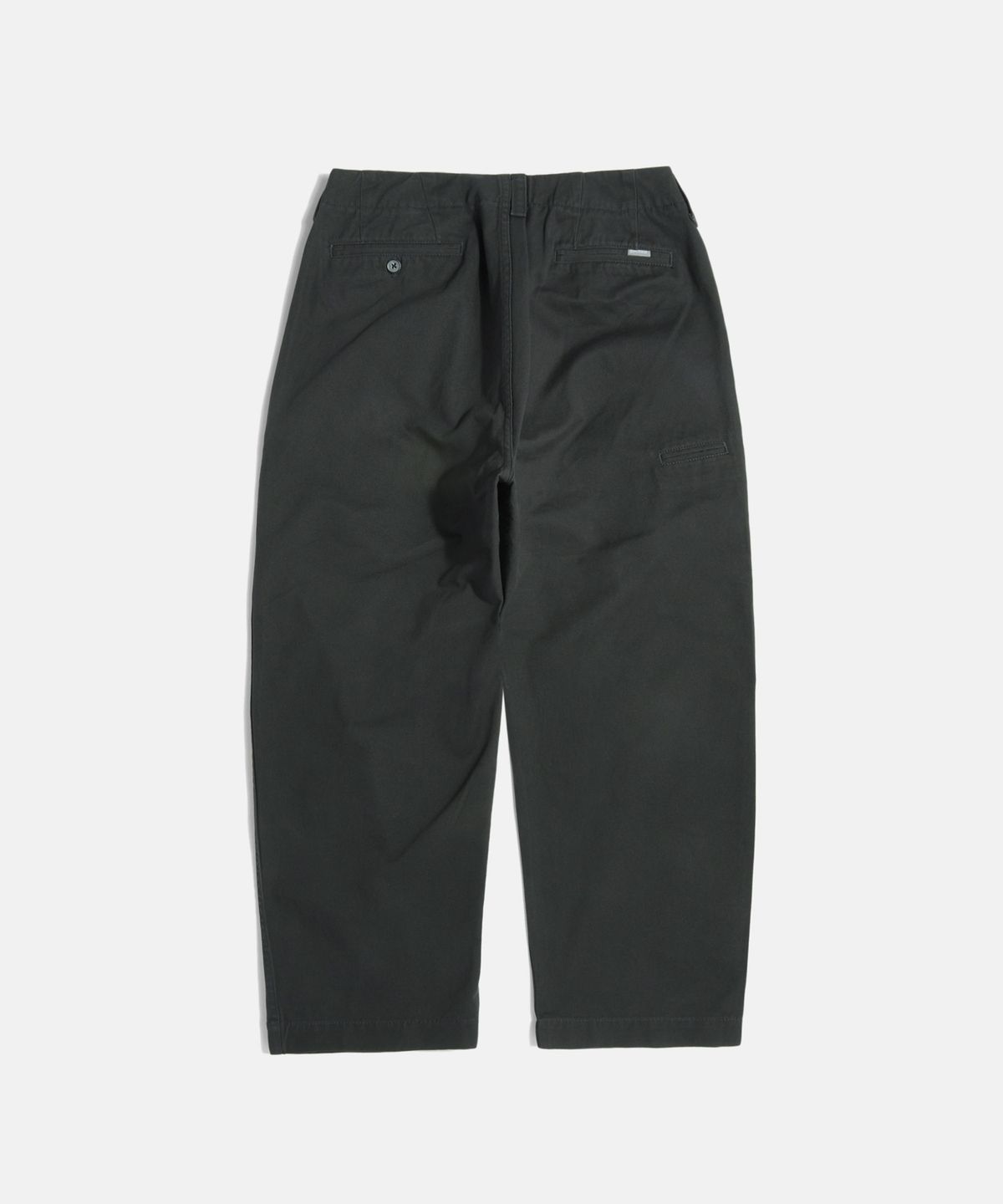 에스피오나지(ESPIONAGE) Wide Officer Pants Ink Black