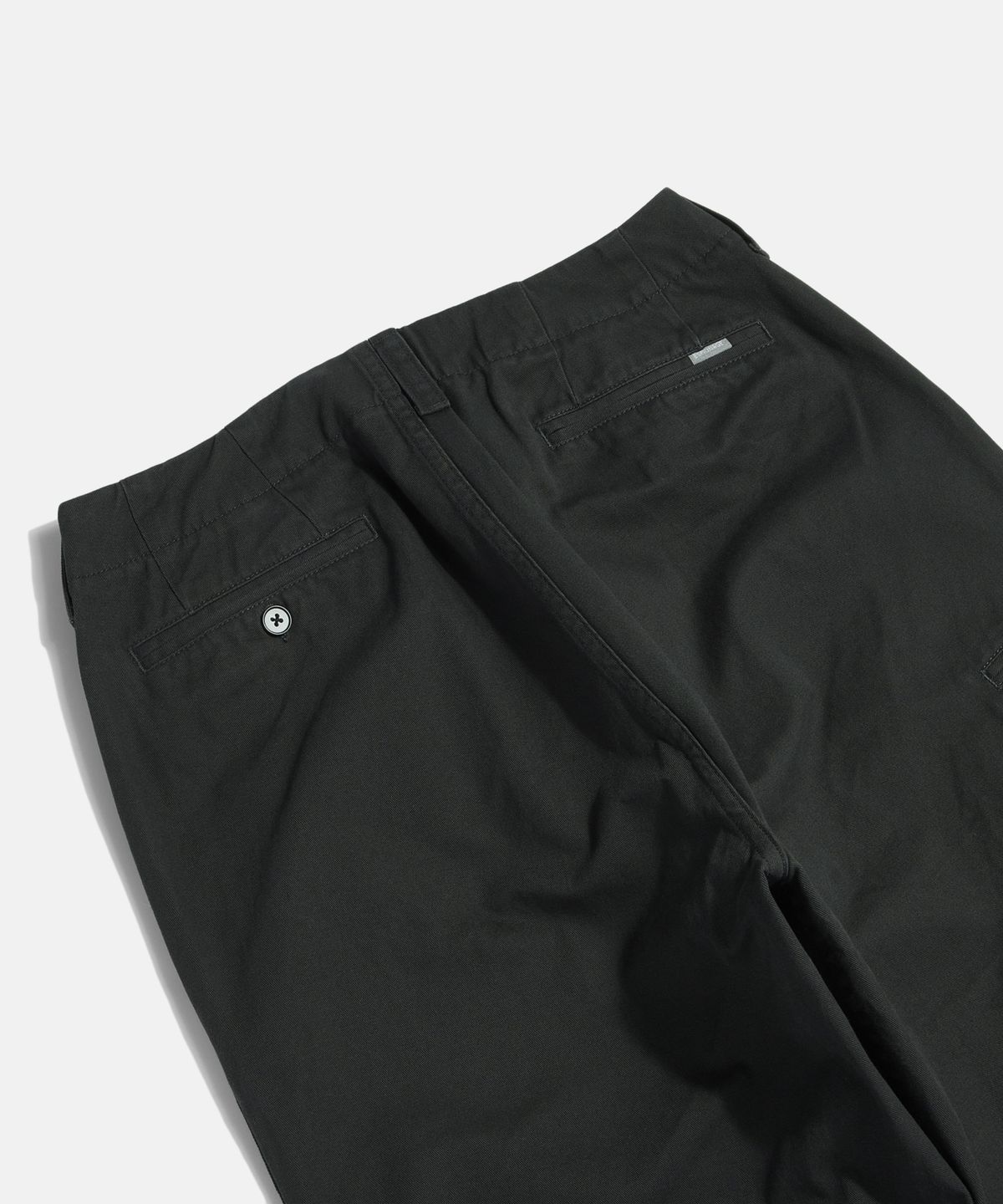 에스피오나지(ESPIONAGE) Wide Officer Pants Ink Black