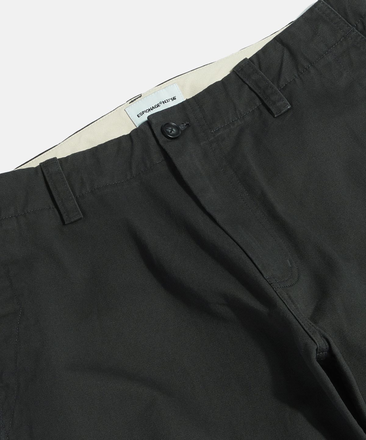 에스피오나지(ESPIONAGE) Wide Officer Pants Ink Black