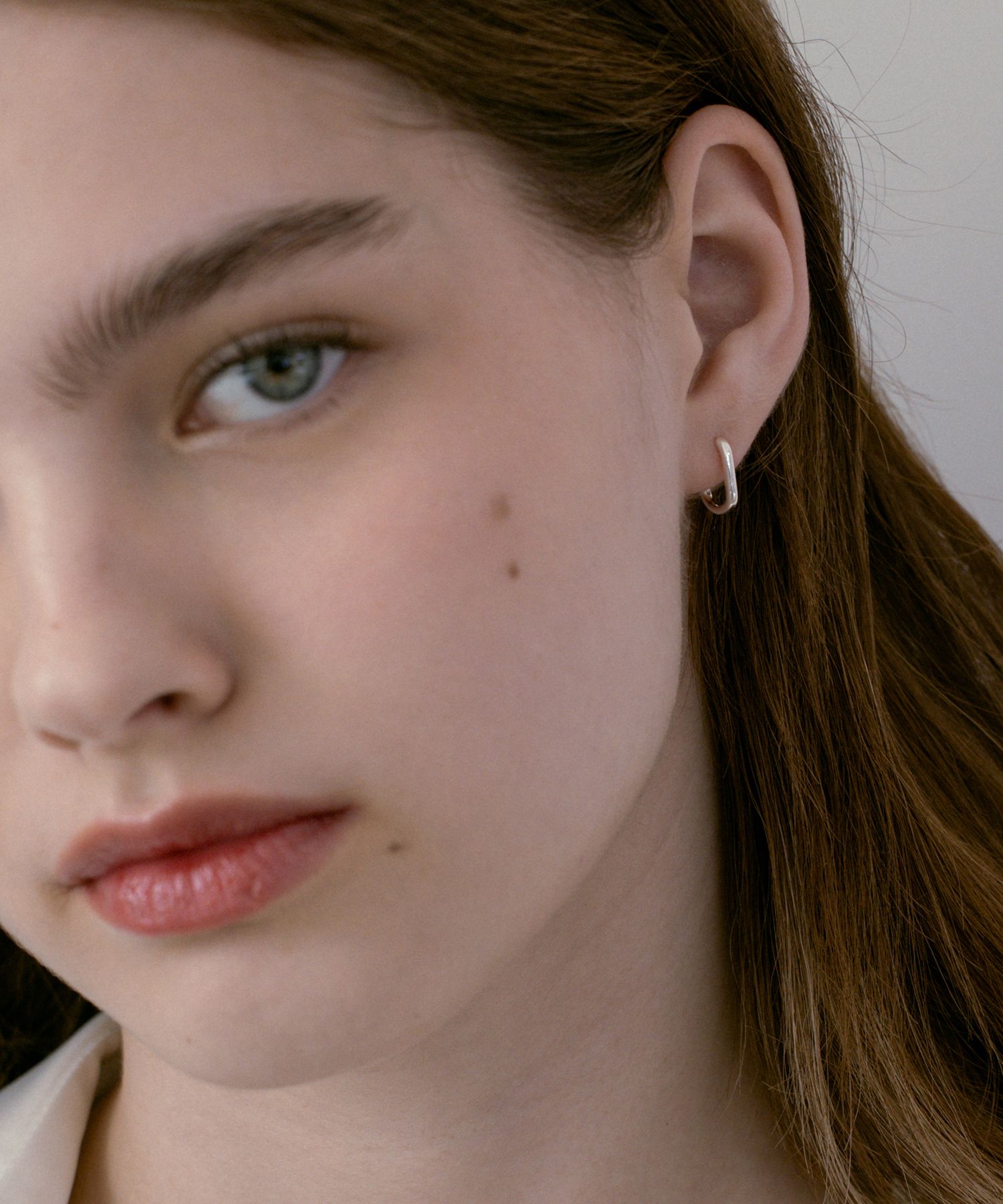 MUSINSA | TATIANA (Silver 925) Oval Hoop Earrings EC3003 (S)