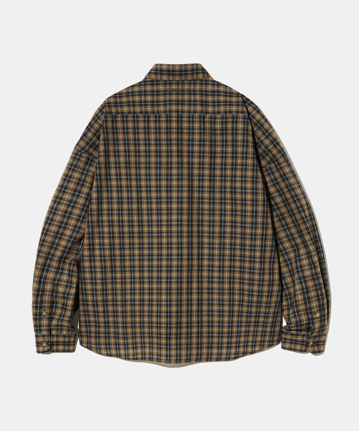 다이아몬드 레이라(DIAMOND LAYLA) Teal Oasis Check Shirt S160   Olive Brown