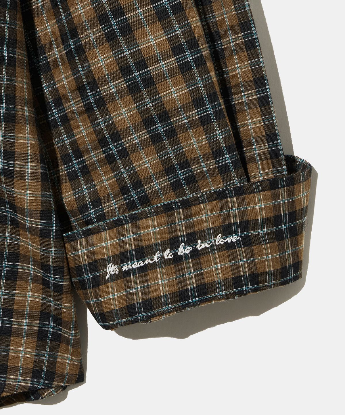 다이아몬드 레이라(DIAMOND LAYLA) Teal Oasis Check Shirt S160   Olive Brown
