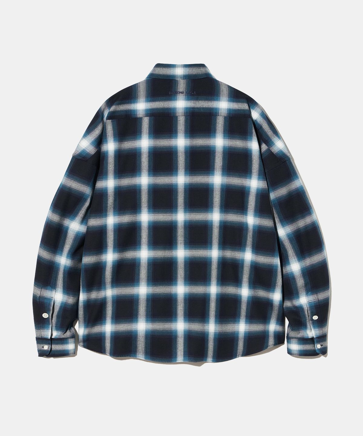 다이아몬드 레이라(DIAMOND LAYLA) Tencel Ombre Deep Blue Tartan Check Shirt S161