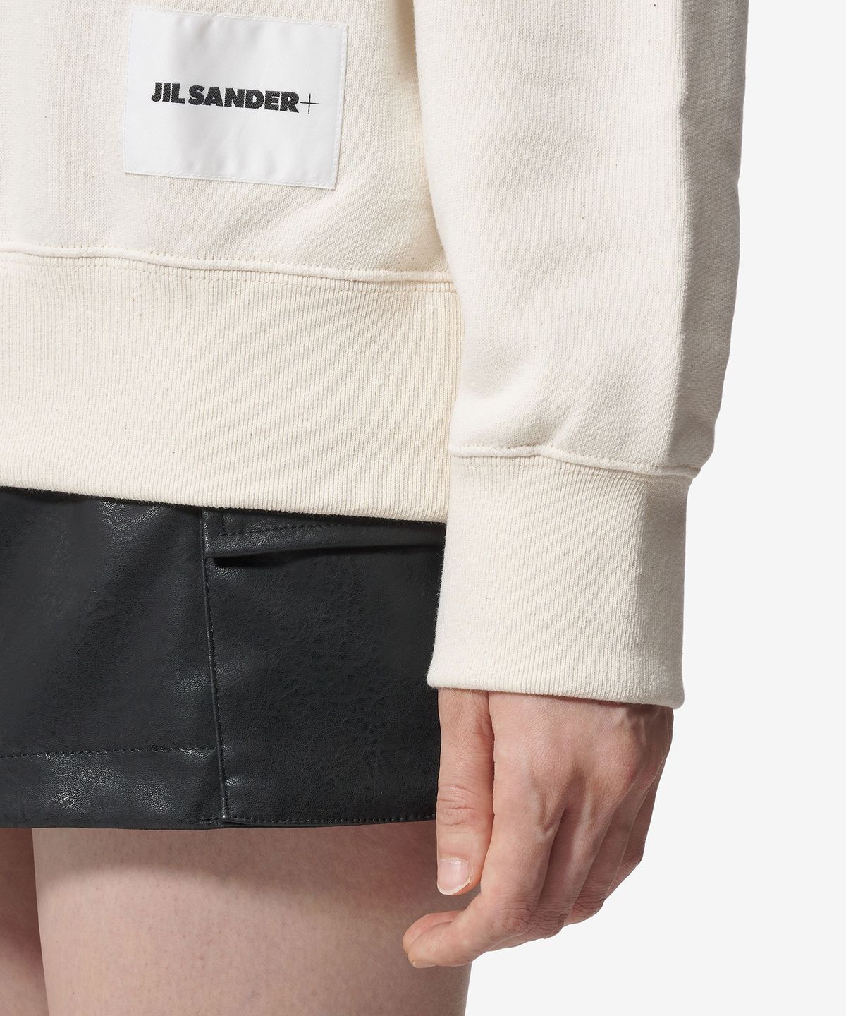 질 샌더(JIL SANDER) 로고 프린트 후드 - 듄 / J40GU0104J20010279