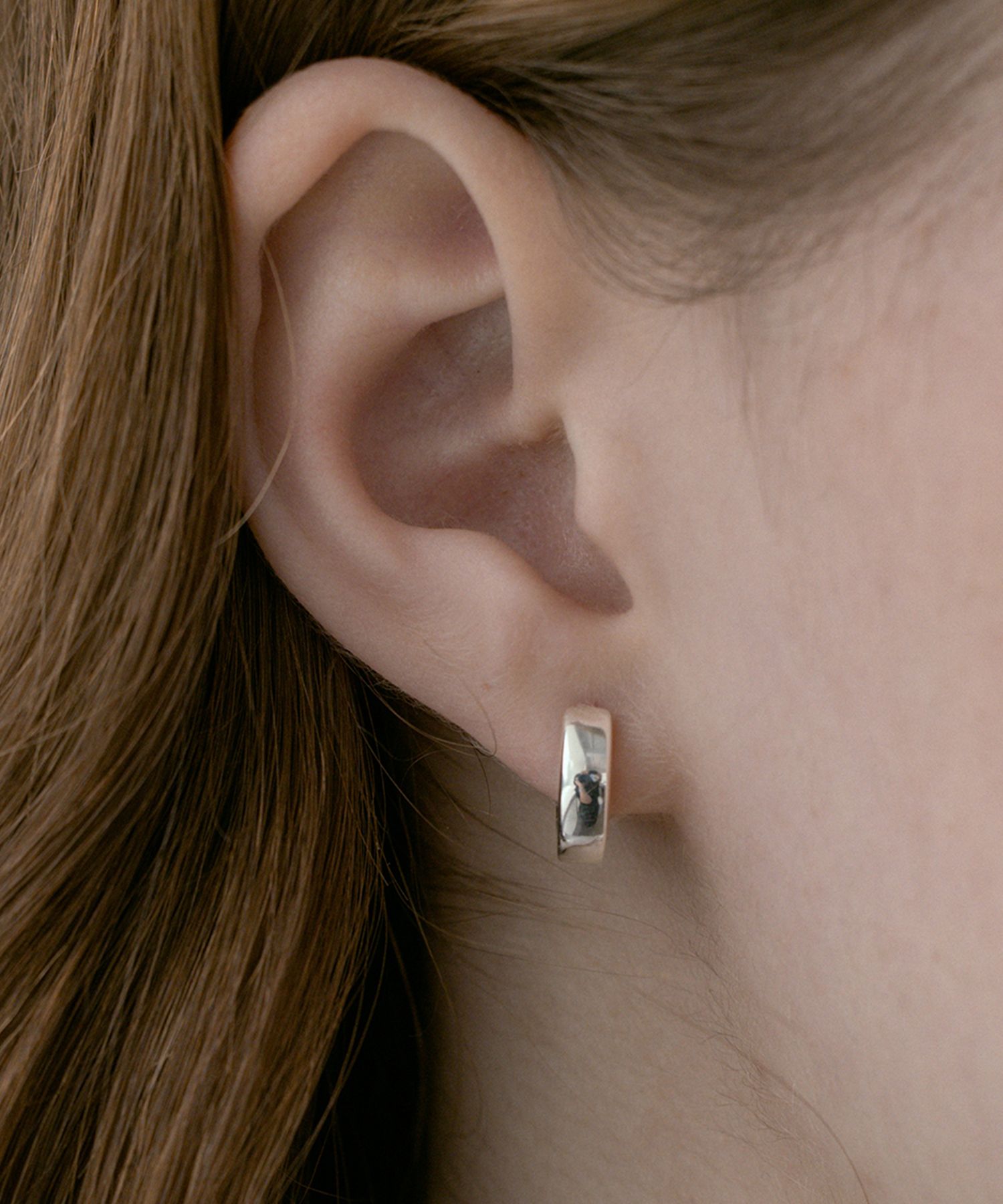 ★TATIANA★ Silver 925 Flat Bold Hoop Earrings EC3002 SM 500 MUSINSA | TATIANA (Silver 925) Flat Bold Hoop Earrings
