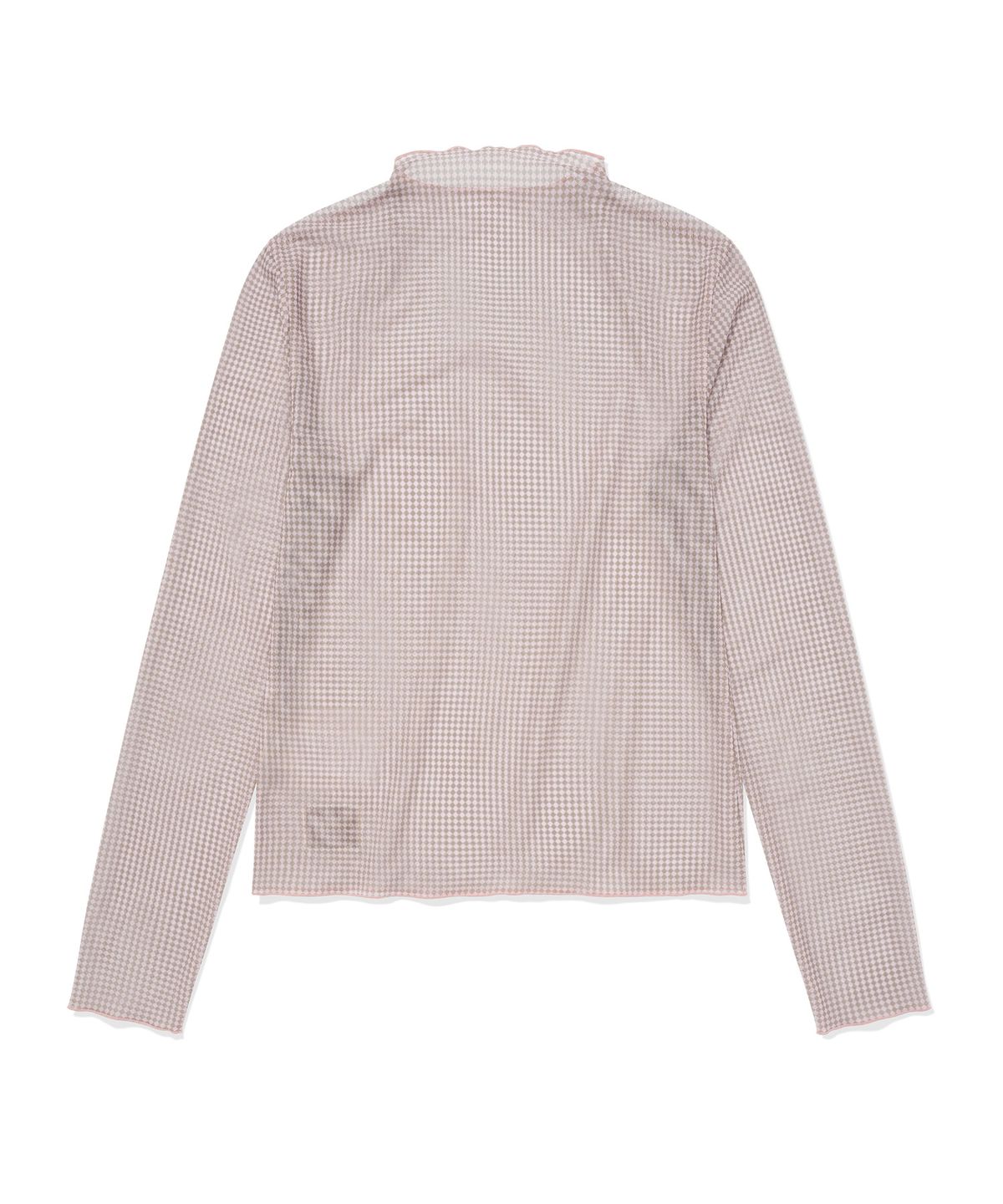커버낫 우먼(COVERNAT WOMAN) 우먼 메쉬 터틀넥 롱슬리브 Light Pink