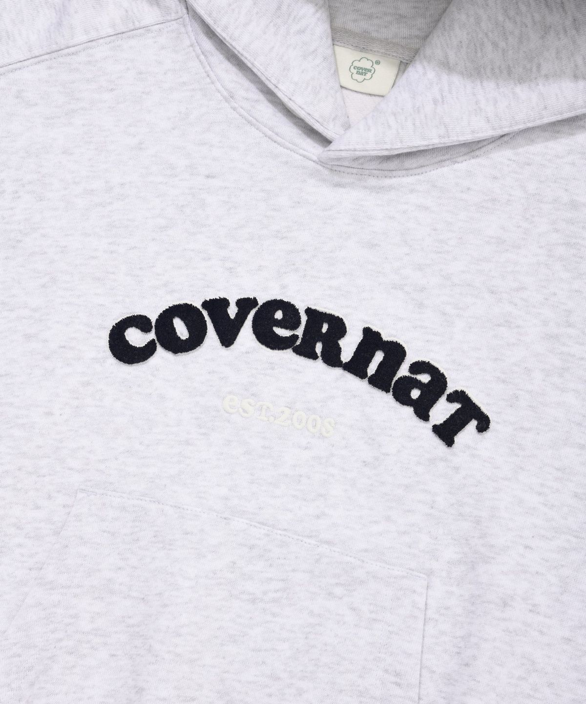 커버낫 우먼(COVERNAT WOMAN) 우먼 쿠퍼 로고 후디 Heather Gray