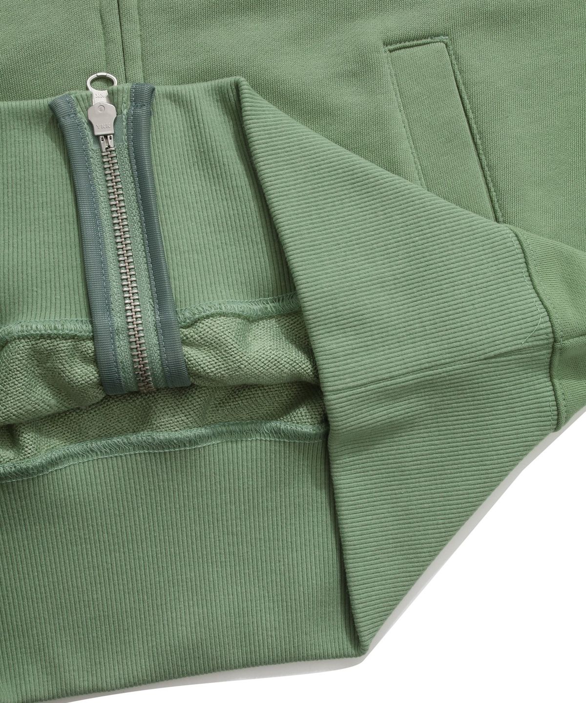 커버낫 우먼(COVERNAT WOMAN) 우먼 크롭 후디 집업 Sage Green