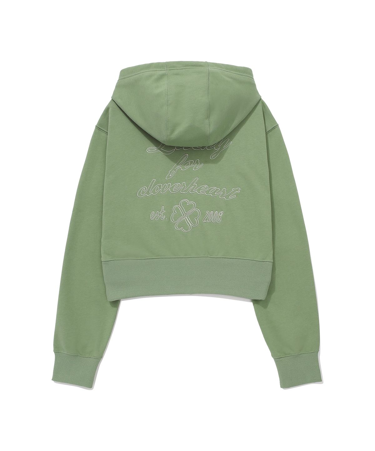 커버낫 우먼(COVERNAT WOMAN) 우먼 크롭 후디 집업 Sage Green