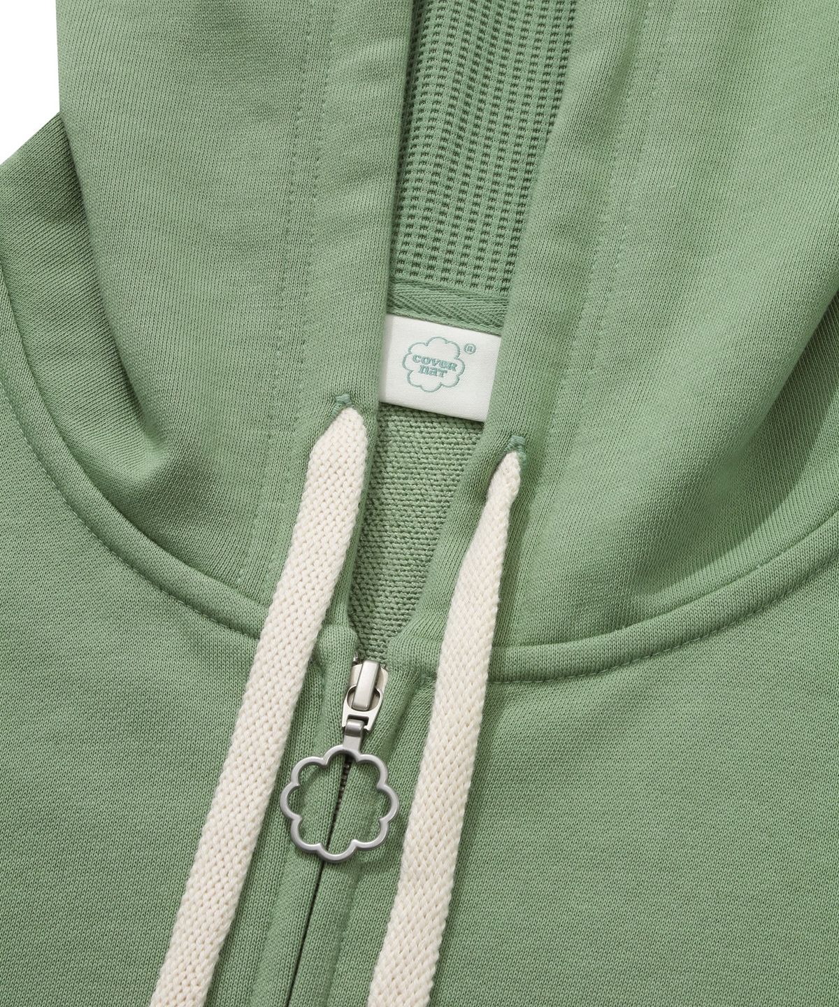 커버낫 우먼(COVERNAT WOMAN) 우먼 크롭 후디 집업 Sage Green