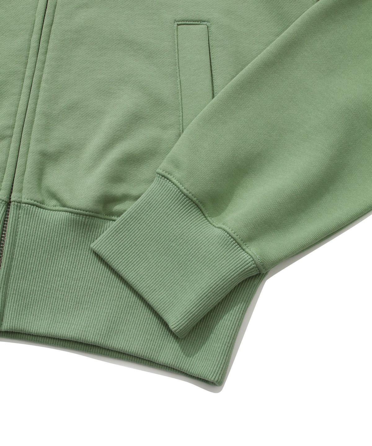 커버낫 우먼(COVERNAT WOMAN) 우먼 크롭 후디 집업 Sage Green
