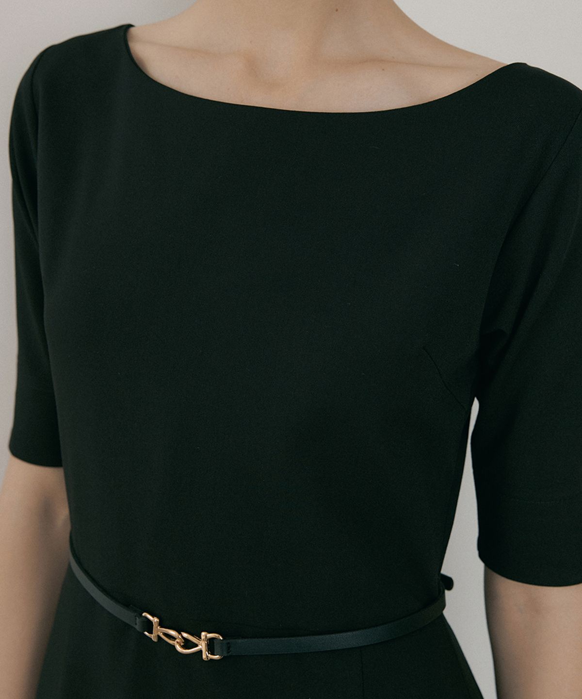 리올그(REORG) MOR BOAT NECK CLASSIC FLARE OPS BLACK