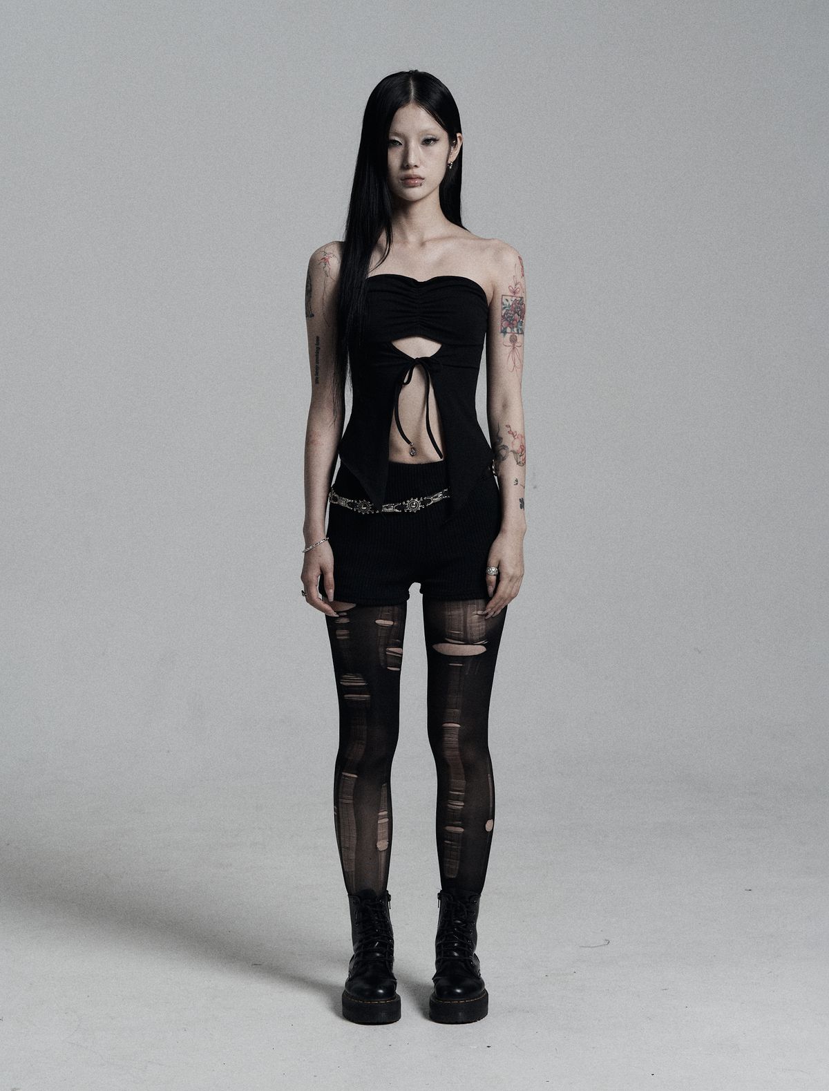 미트라(MITRA) 리본 튜브탑 _ Black