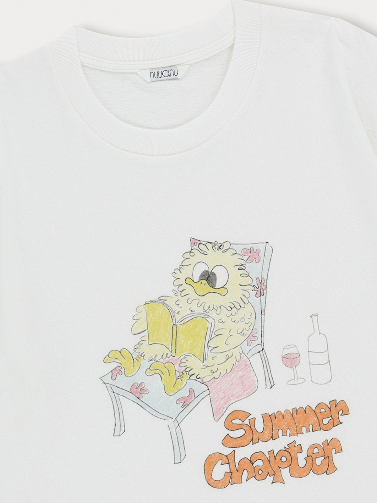 누아누(NUUANU) Bookworm Tee_Ivory