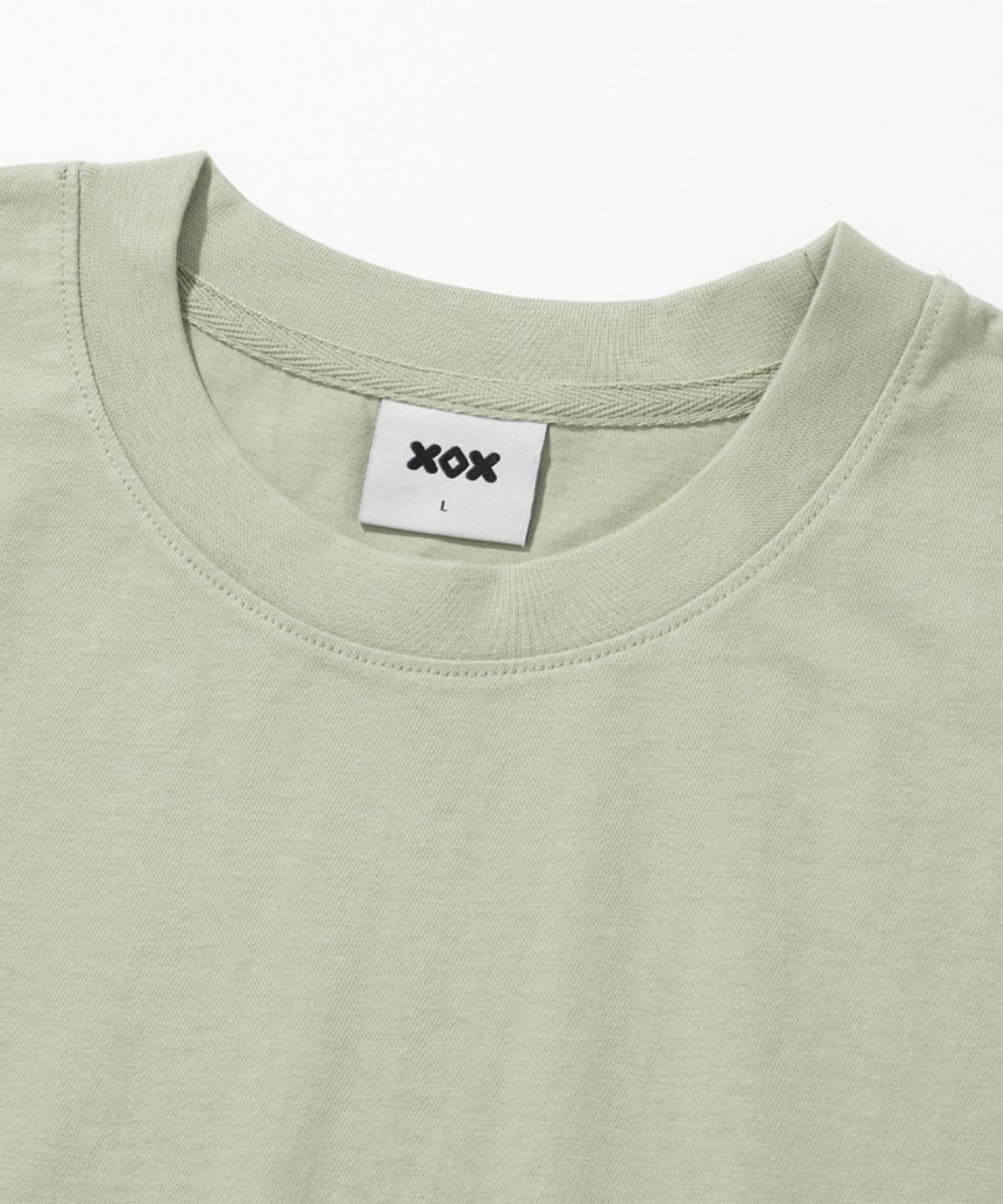 엑스오엑스(XOX) 베이직 크루넥 반팔 티셔츠 [KHAKI]