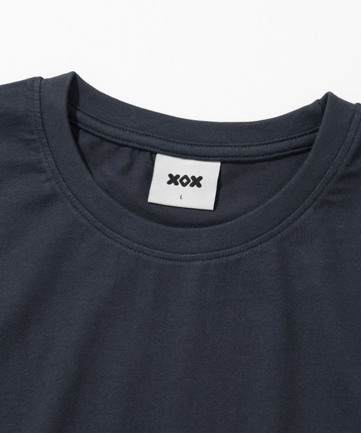 엑스오엑스(XOX) 레이어드 크루넥 긴팔 티셔츠 [NAVY BLUE]