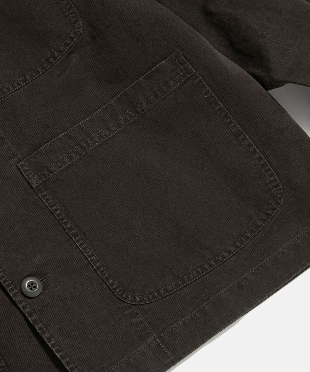 에스피오나지(ESPIONAGE) French Wide Work Jacket (Moleskin) Washed Mocha