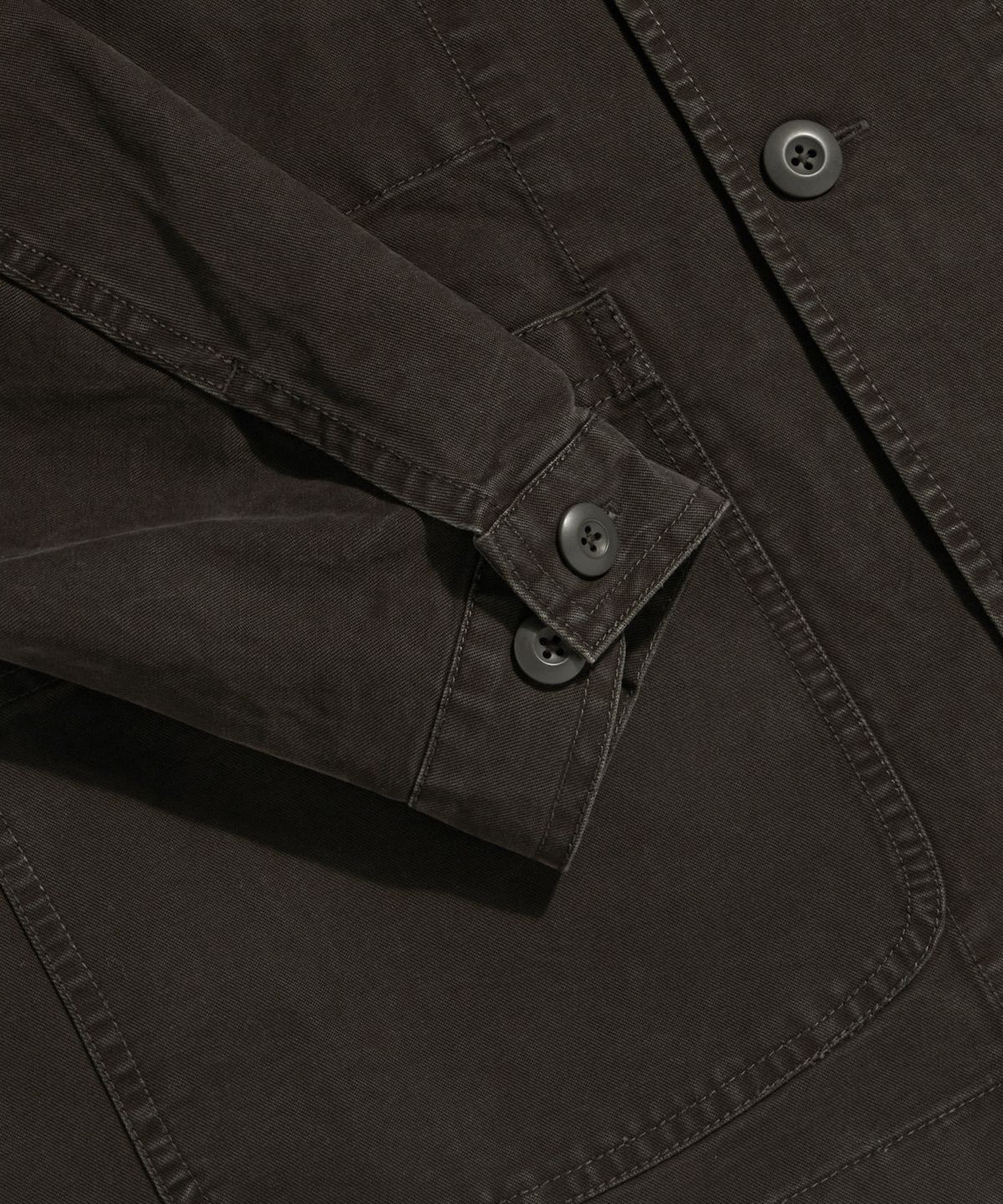 에스피오나지(ESPIONAGE) French Wide Work Jacket (Moleskin) Washed Mocha