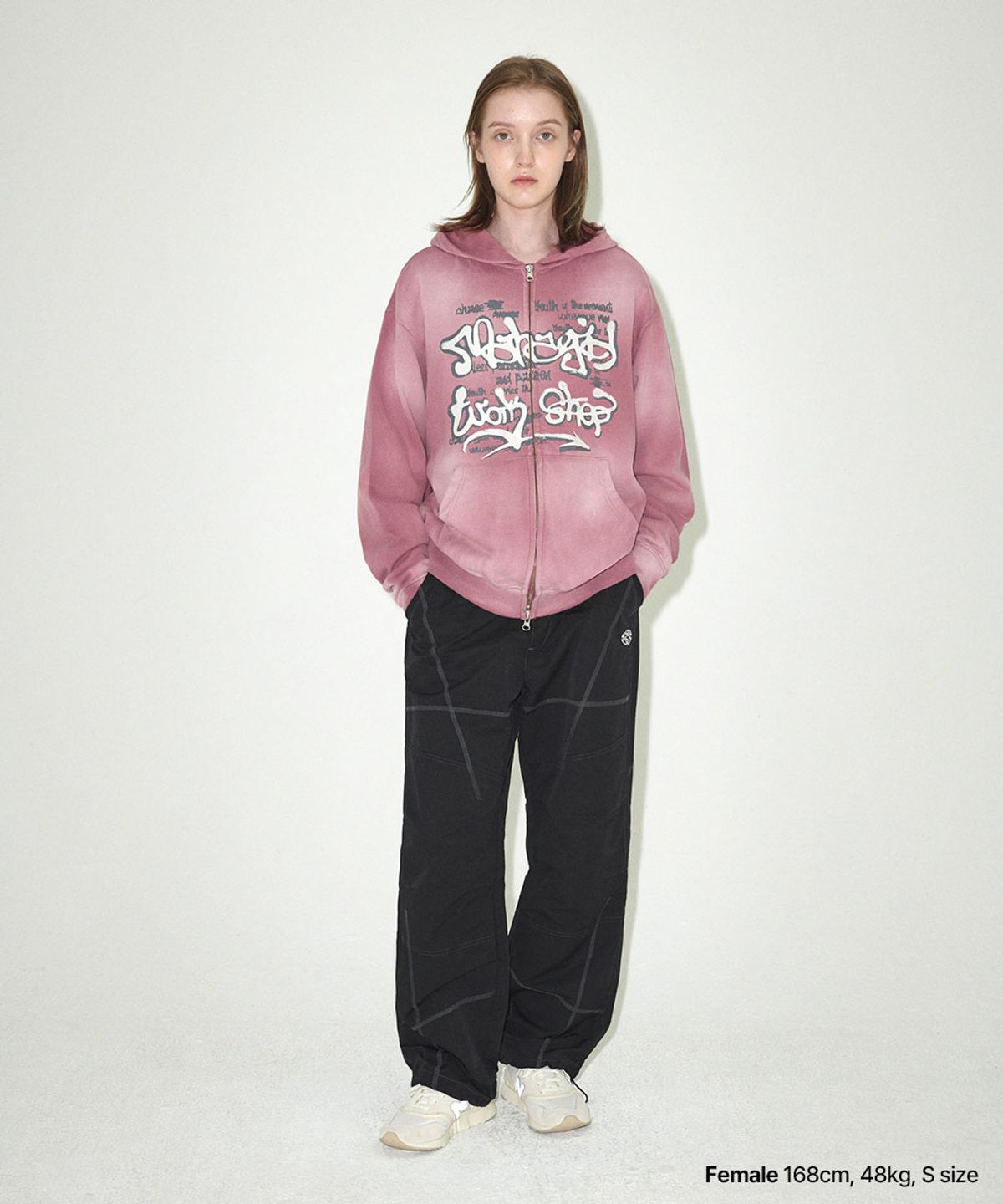 마하그리드(MAHAGRID) COVER STITCH PARACHUTE PANT JET BLACK(MG2ESMPA11A)