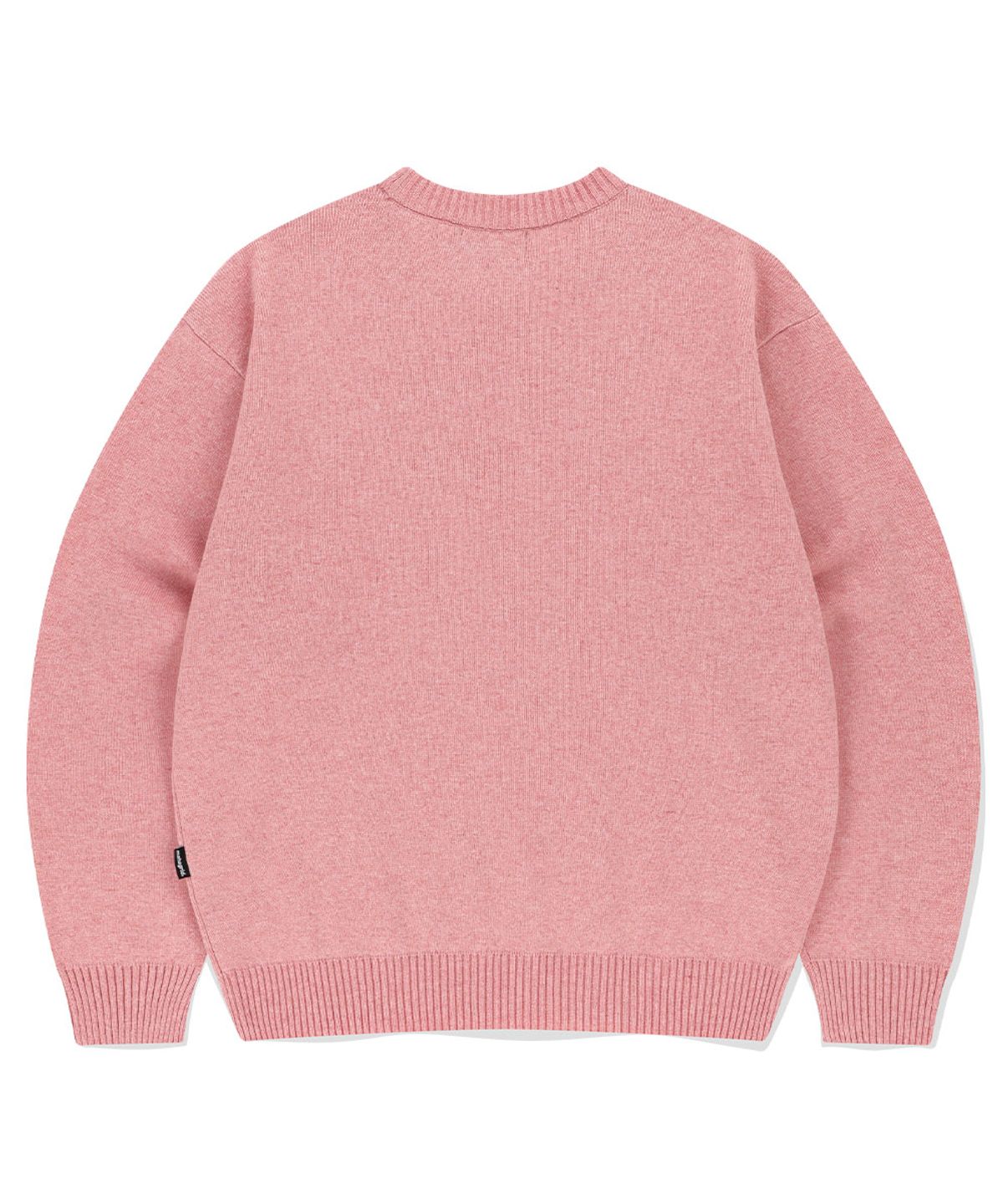 마하그리드(MAHAGRID) BASIC LOGO KNIT SWEATER PINK(MG2EFMK620A)