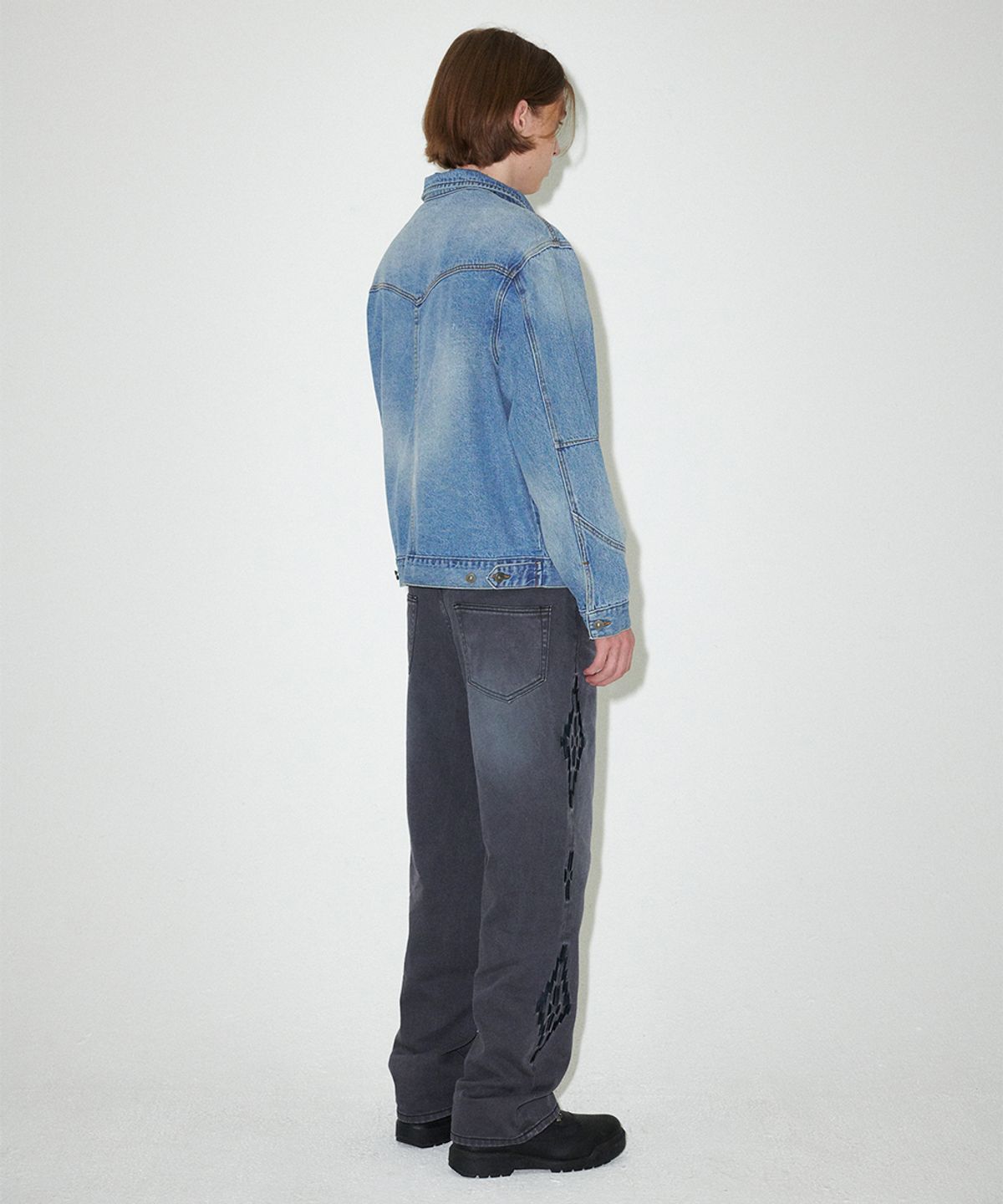 마하그리드(MAHAGRID) WESTERN DENIM JACKET BLUE(MG2EFMD115A)