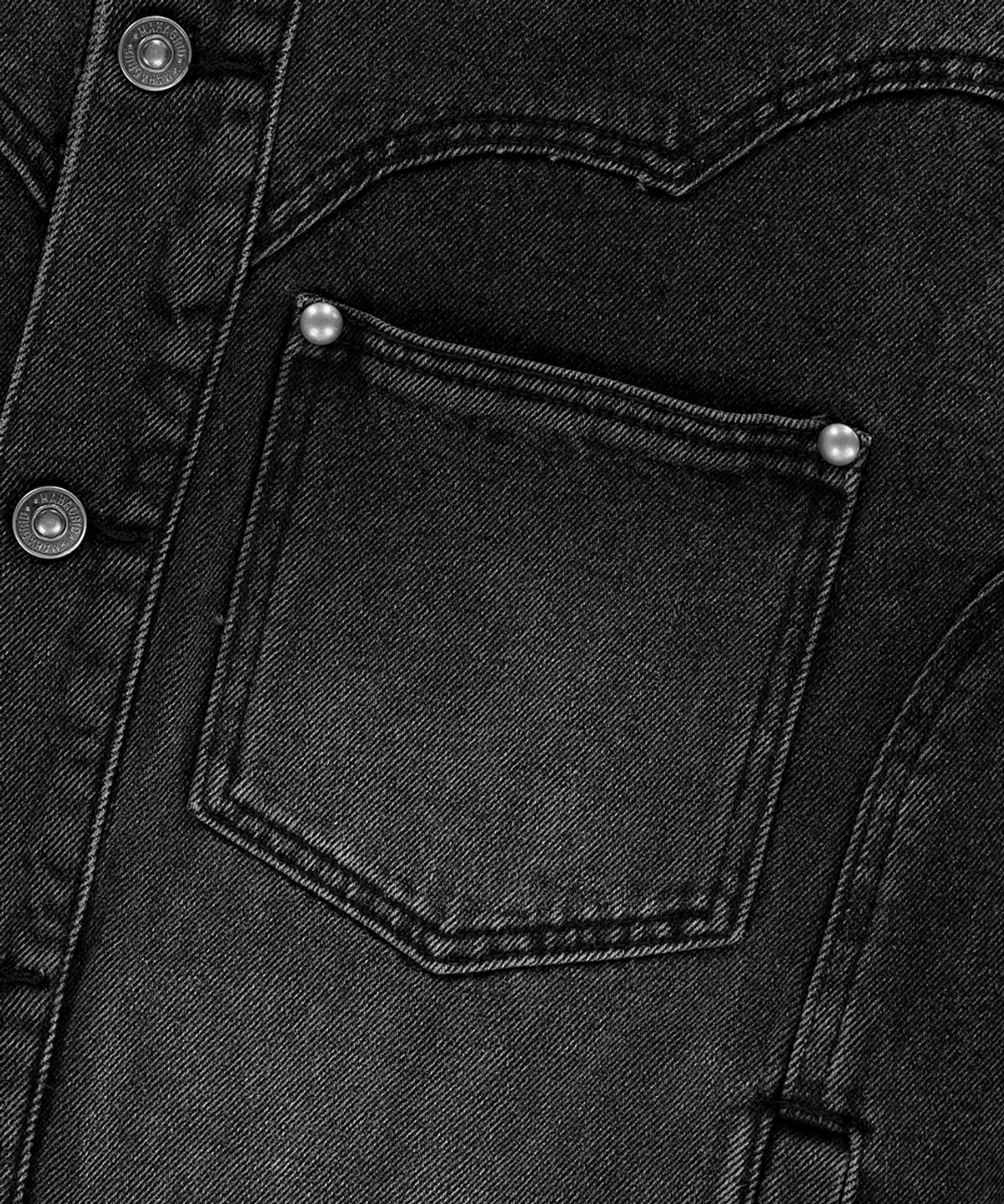 마하그리드(MAHAGRID) WESTERN DENIM JACKET BLACK(MG2EFMD115A)
