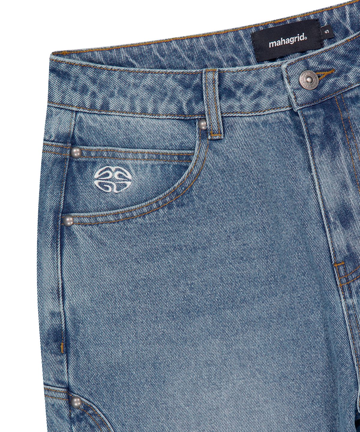 마하그리드(MAHAGRID) WESTERN DENIM PANT BLUE(MG2EFMD116A)