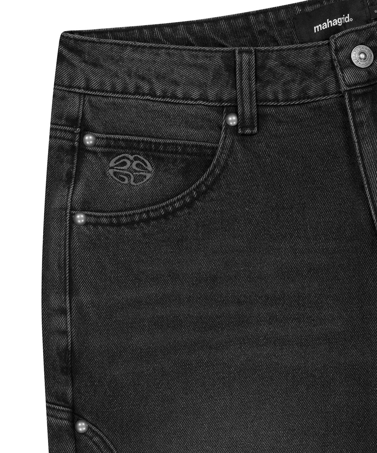 마하그리드(MAHAGRID) WESTERN DENIM PANT BLACK(MG2EFMD116A)
