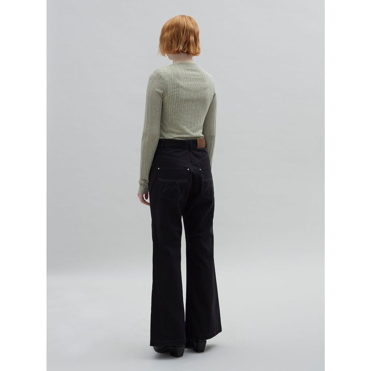샌드 사운드(SAND SOUND) Modified Lip Tissue Sheer Top  Khaki