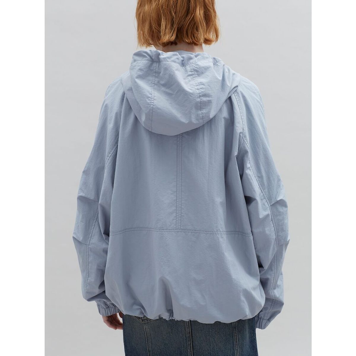 샌드 사운드(SAND SOUND) Oversized Fit String Hooded Jumper  Sky Blue