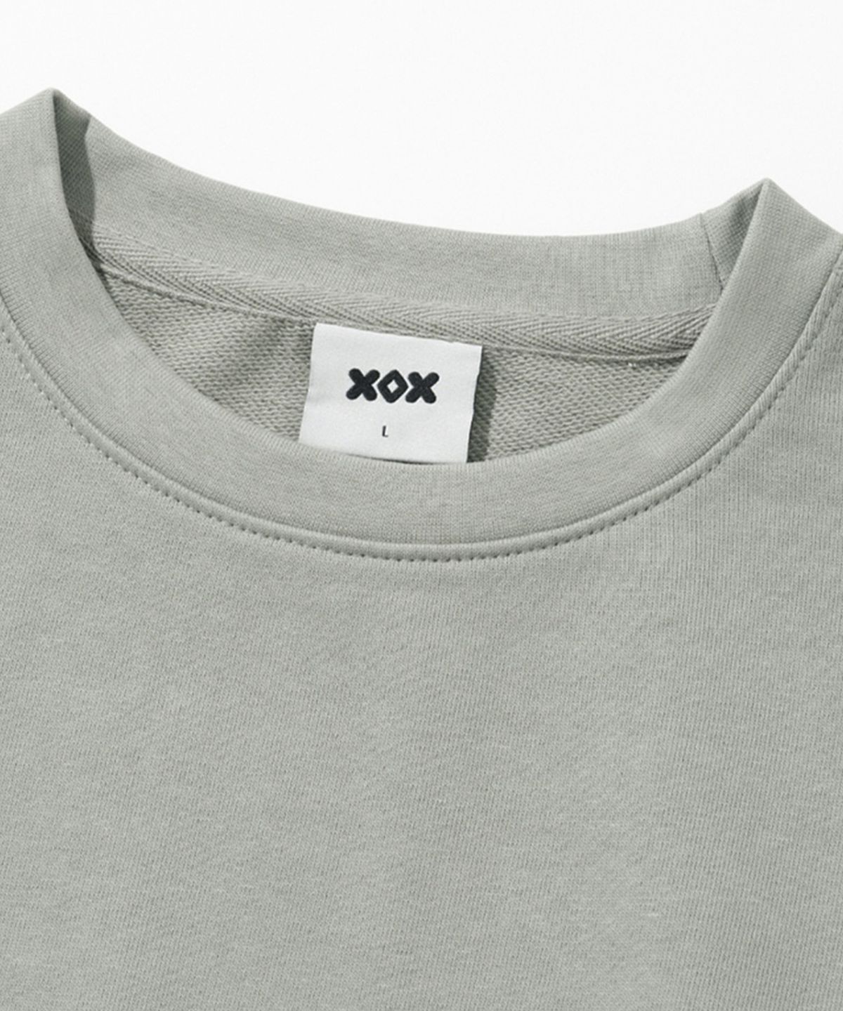엑스오엑스(XOX) 세미 오버핏 스웻 셔츠 [KHAKI]