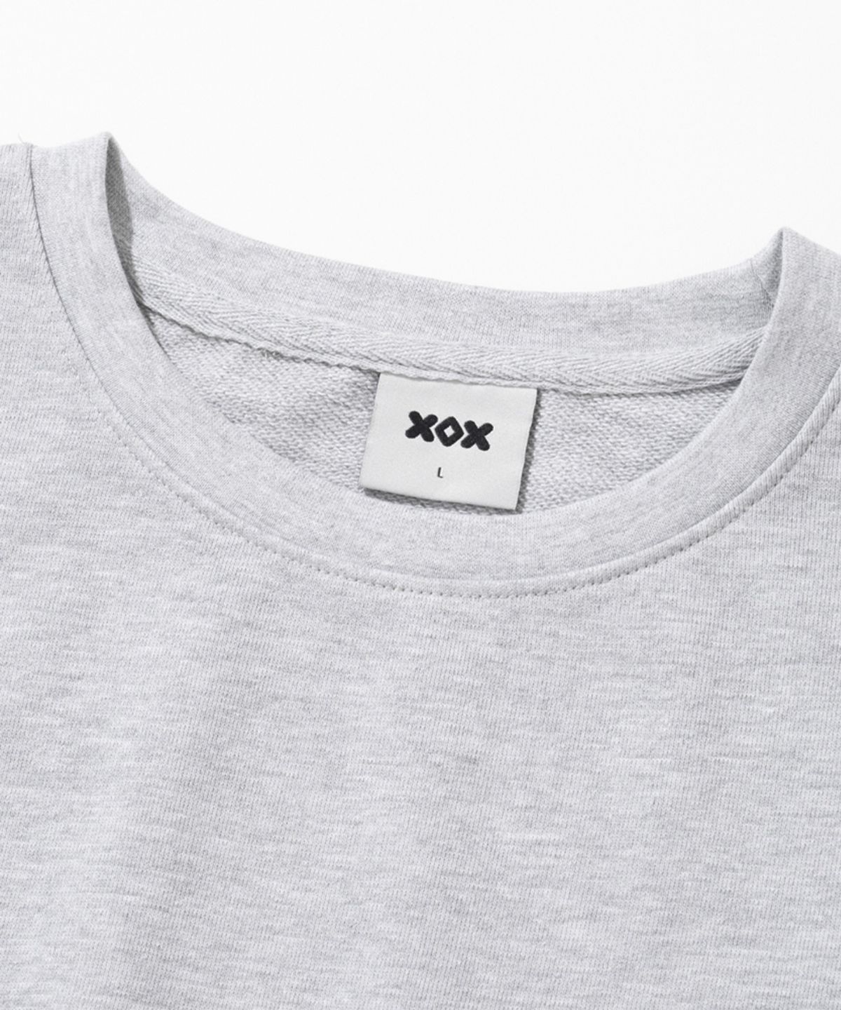 엑스오엑스(XOX) 세미 오버핏 스웻 셔츠 [M/GREY]